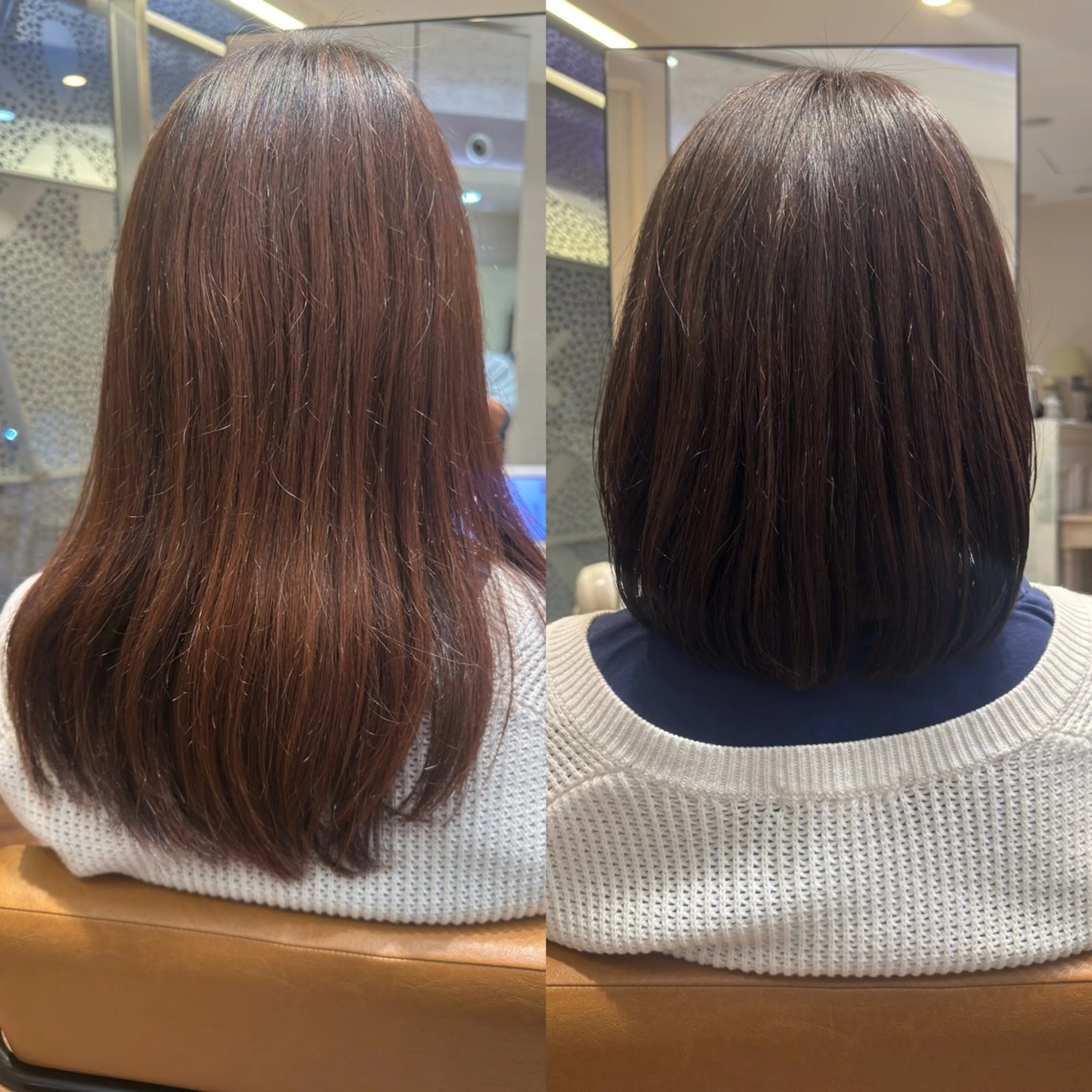 ミディアム 頭から整える美容師 松田のヘアスタイル