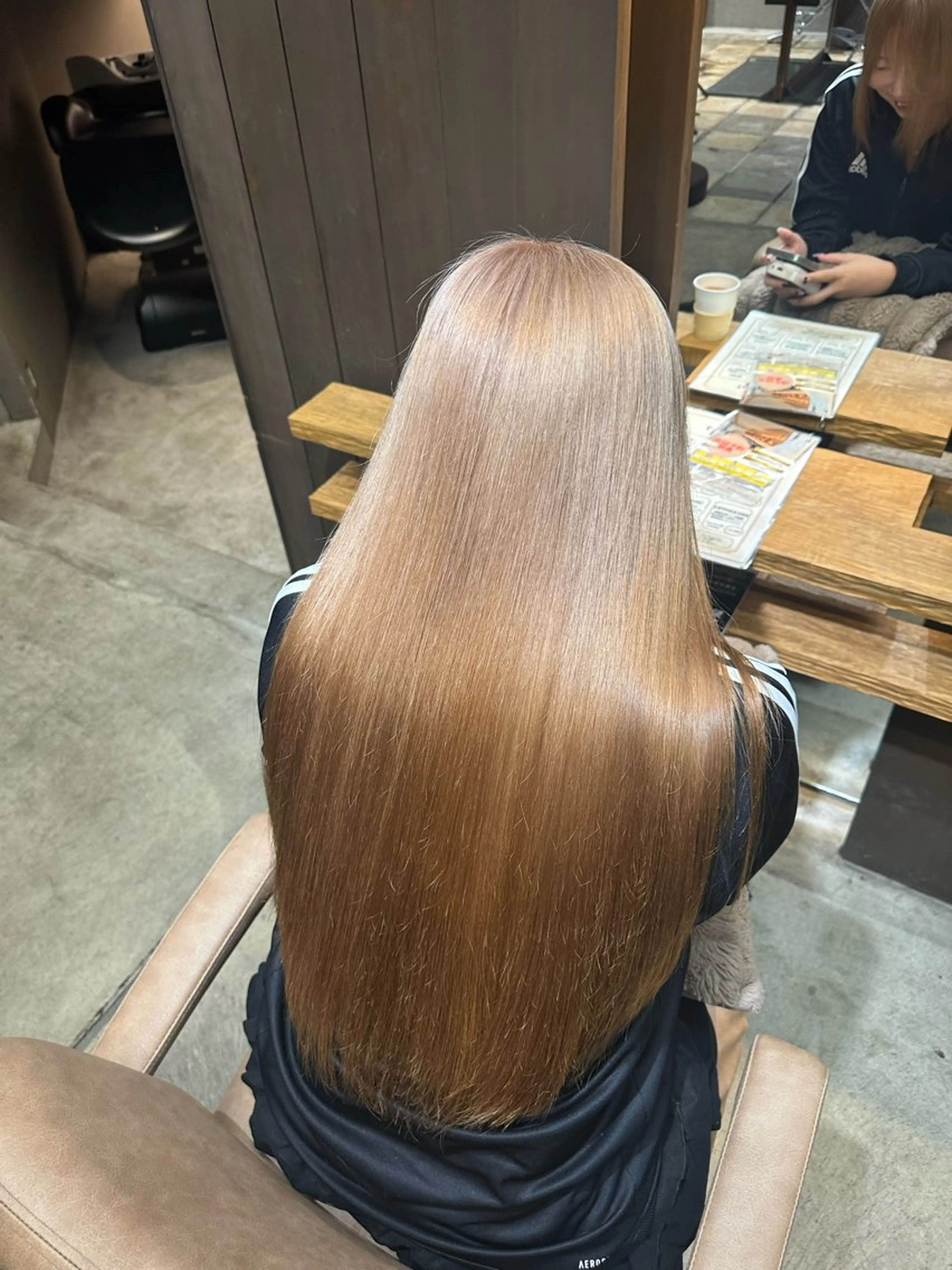 ロング カラー ヘアカラー トリートメント 水光艶カラー/ 艶ブリーチ/颯のヘアスタイル