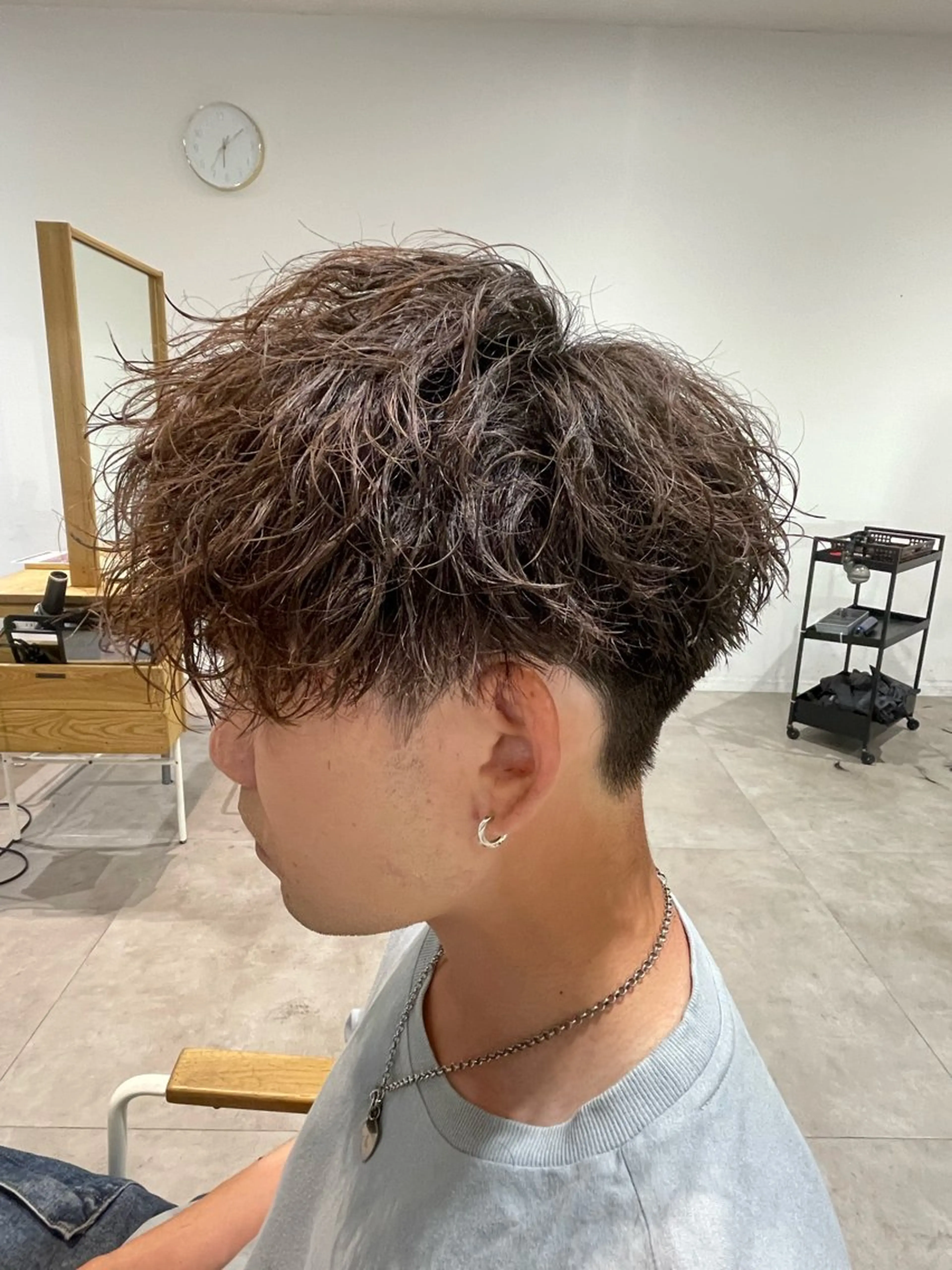 ミディアム カット パーマ 樋口 令惟のヘアスタイル