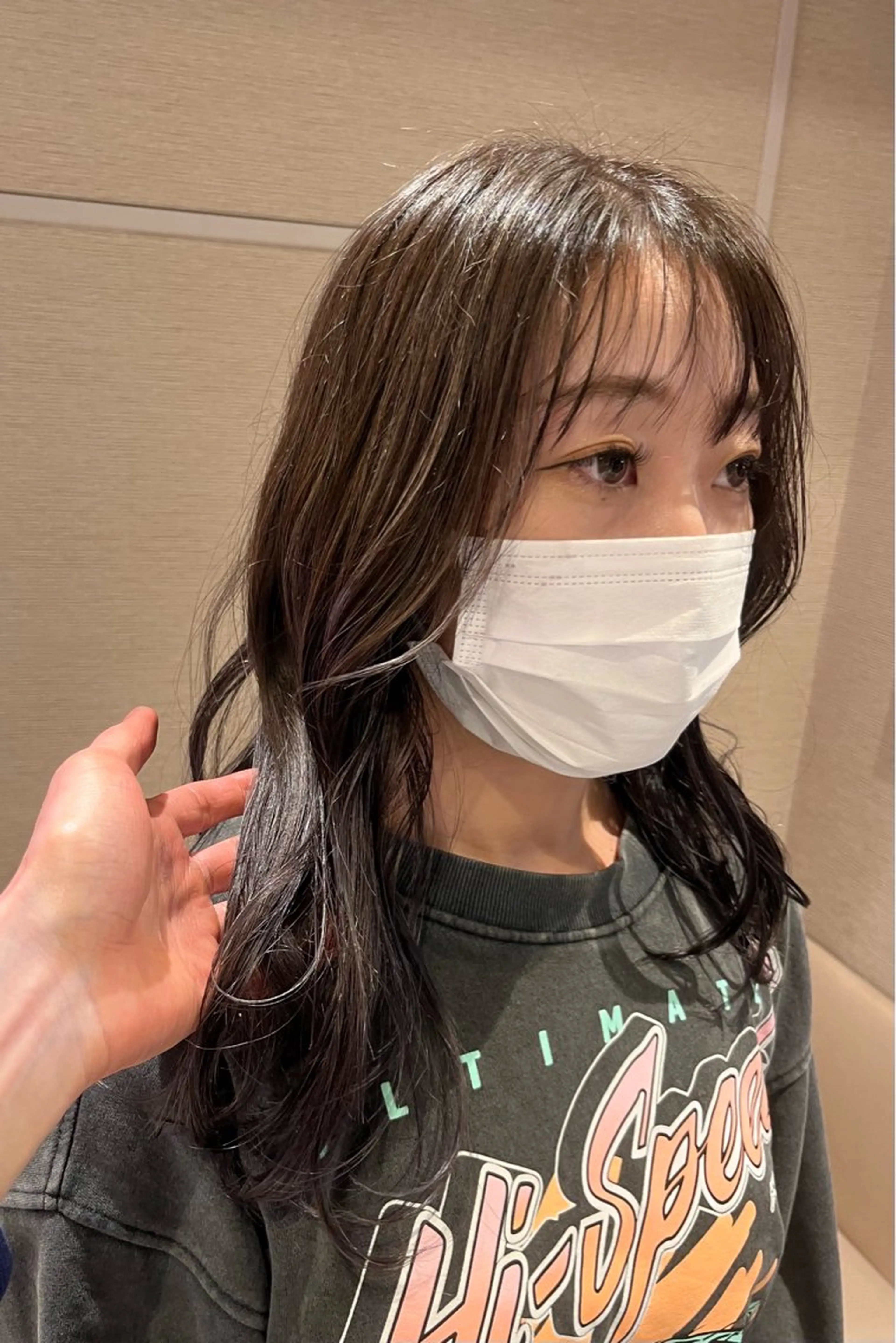 ロング カラー ハイライトカラー ハイライト dogstar小林諒 レイヤー/パーマのヘアスタイル