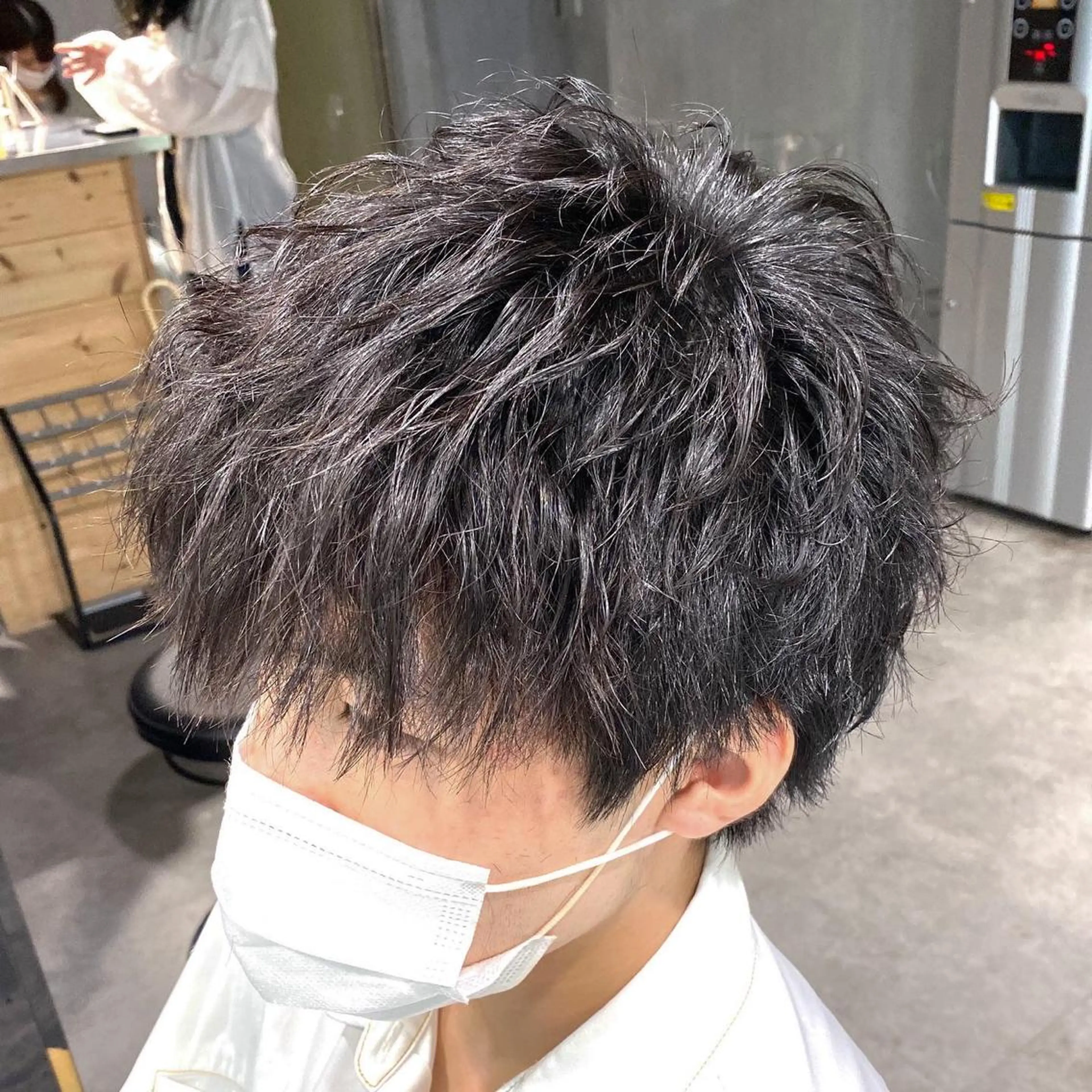 ショート パーマ ヘアアレンジ メンズ カット パーマ トリートメント ヘアセット Loy所属・メンズヘア特化 パーマ 縮毛矯正🔷のヘアスタイル