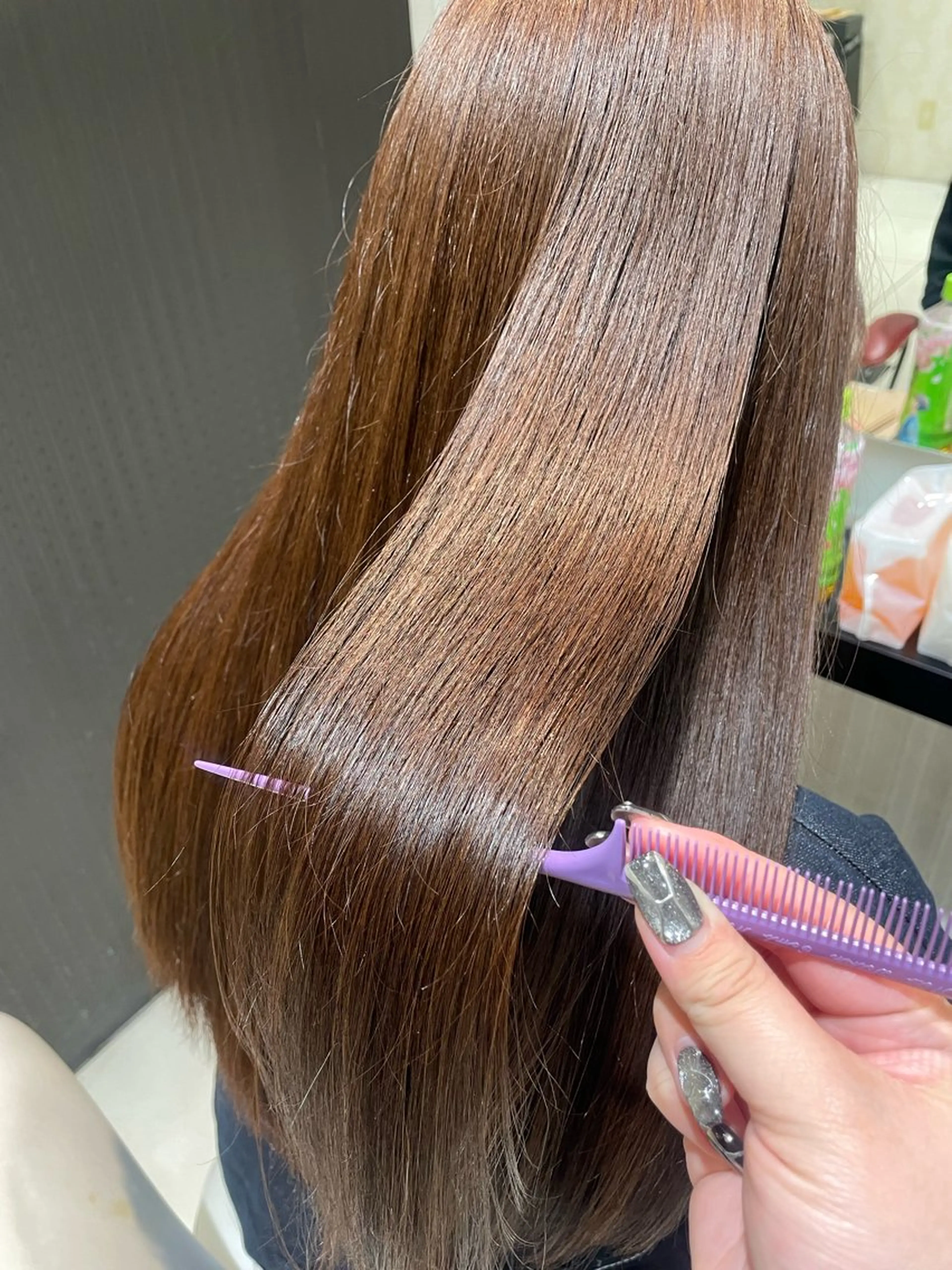 ロング カラー カット ヘアカラー トリートメント 💞暖色カラー 💞risaのヘアスタイル