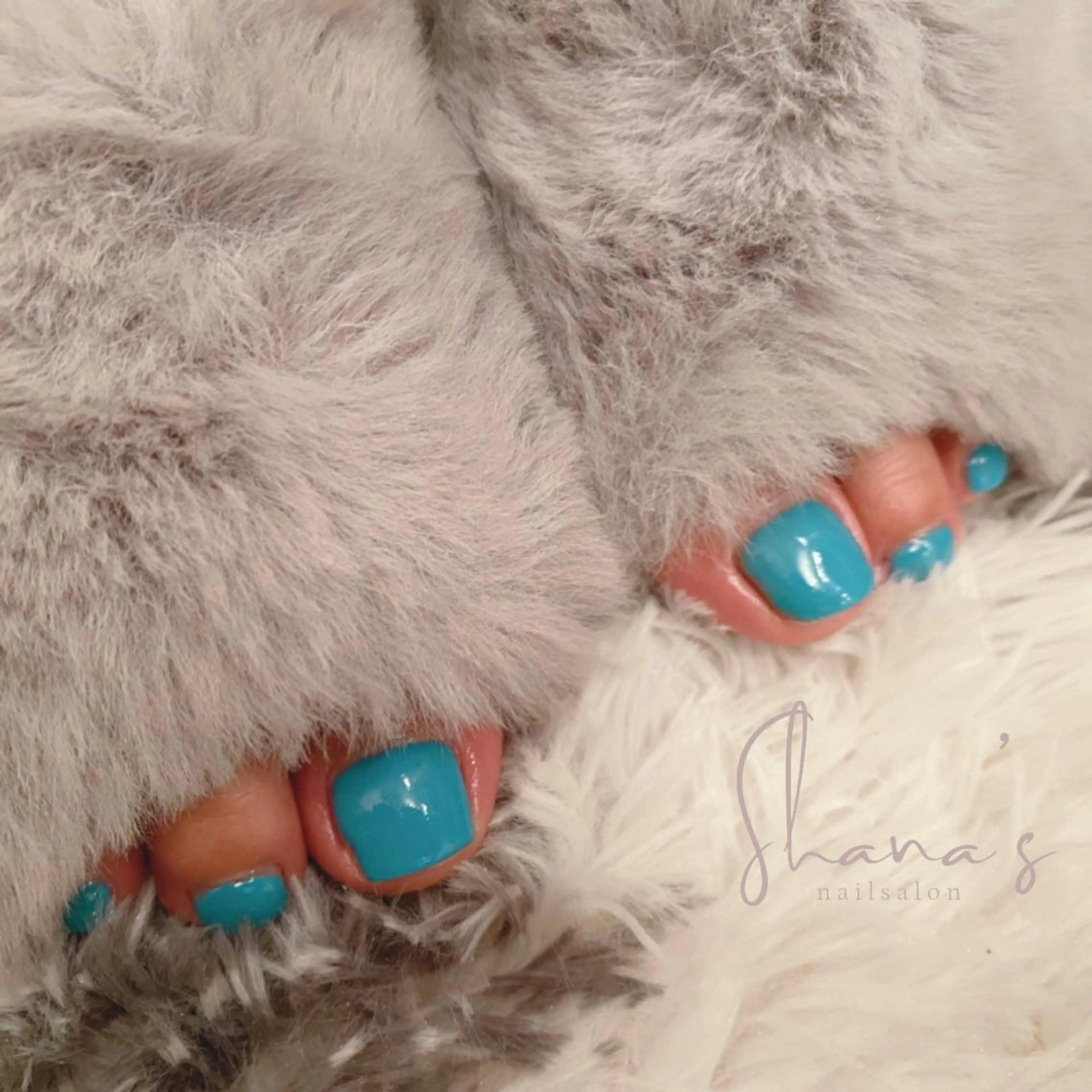 【フットネイル】ワンカラーの写真