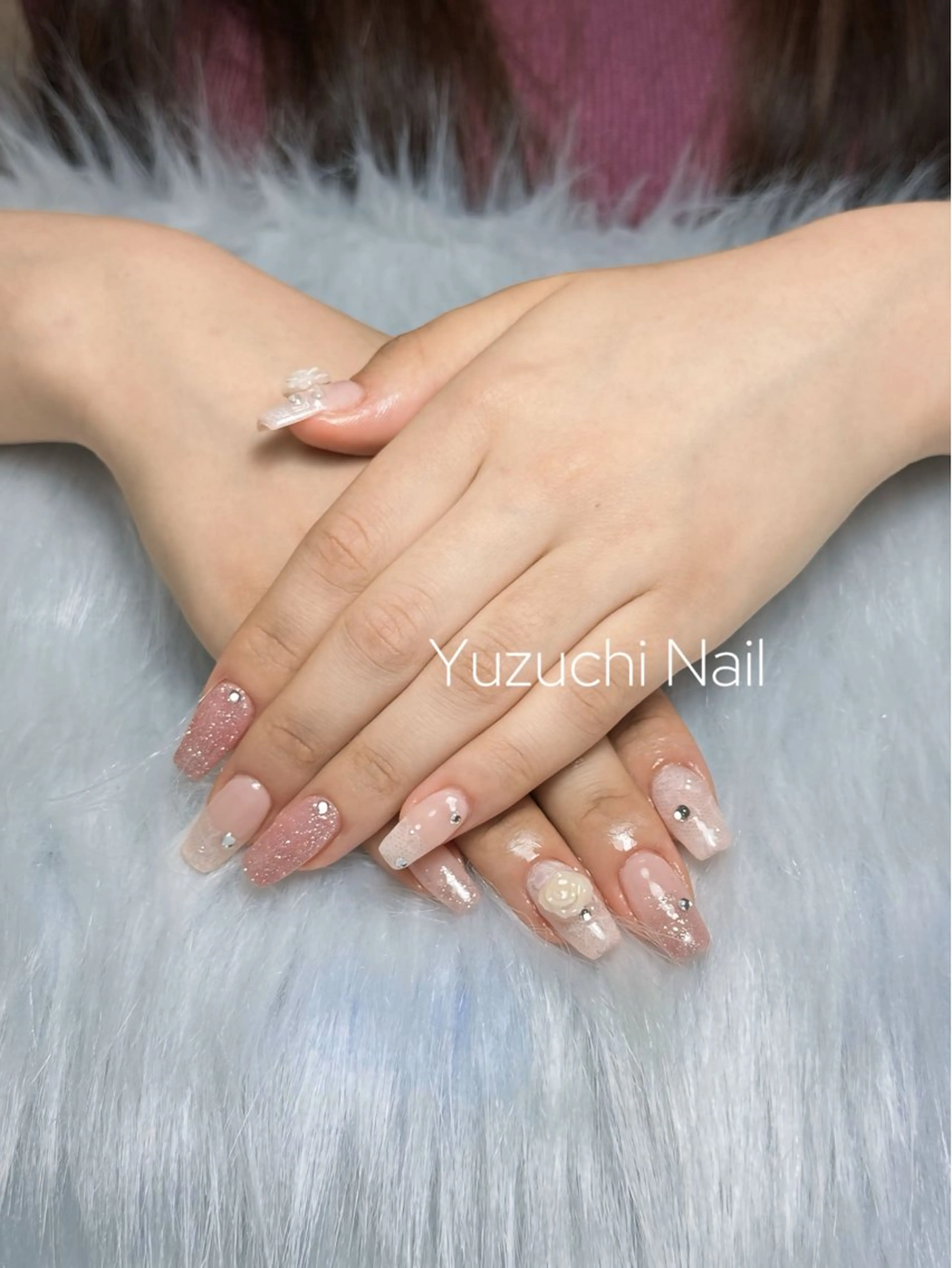 ネイル 夏ネイル ワンホンネイル ハンドネイル ハンドケア Yuzuchi Nailのネイルデザイン