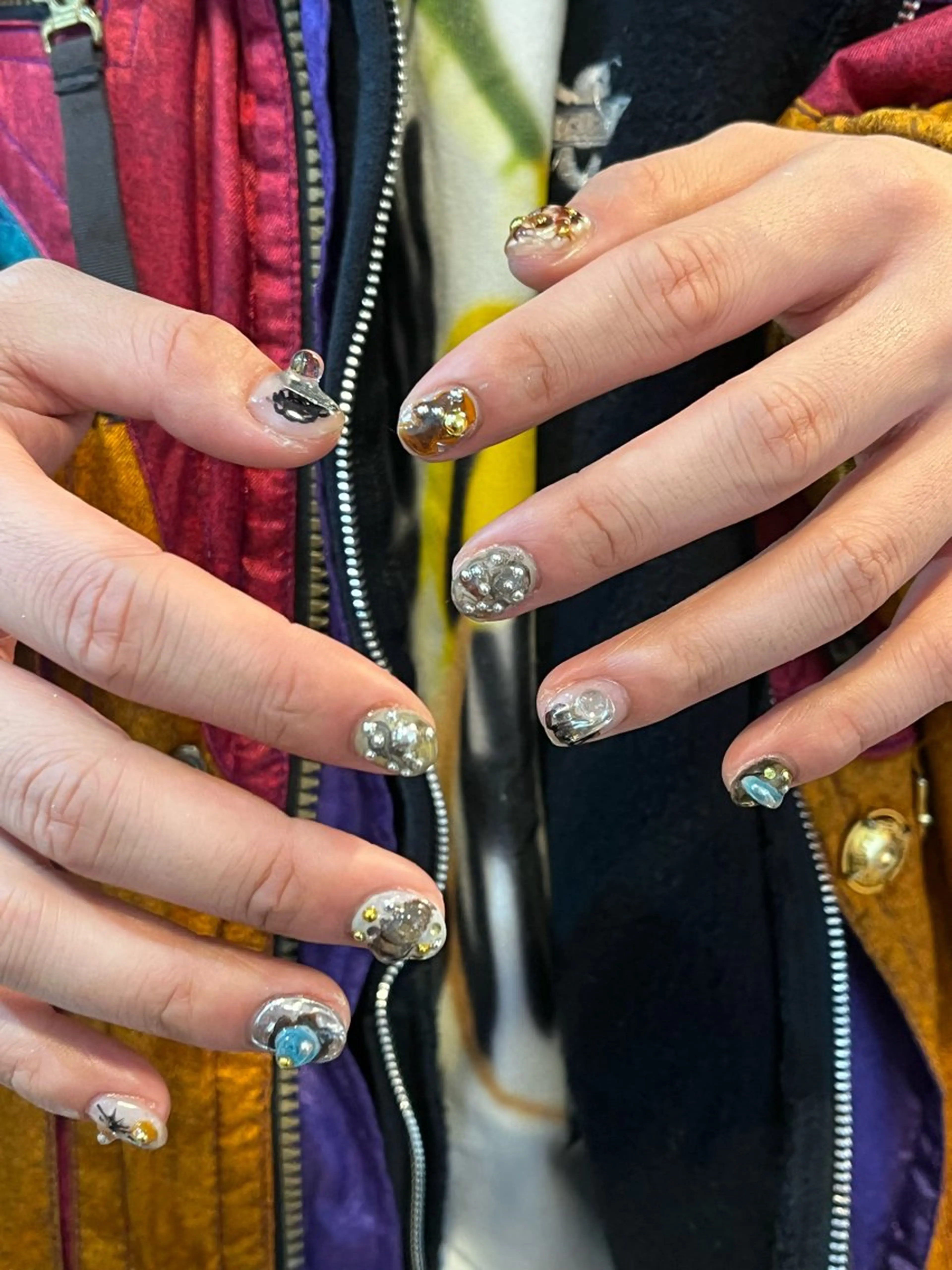 ネイル 文 /個性派ネイルのネイルデザイン