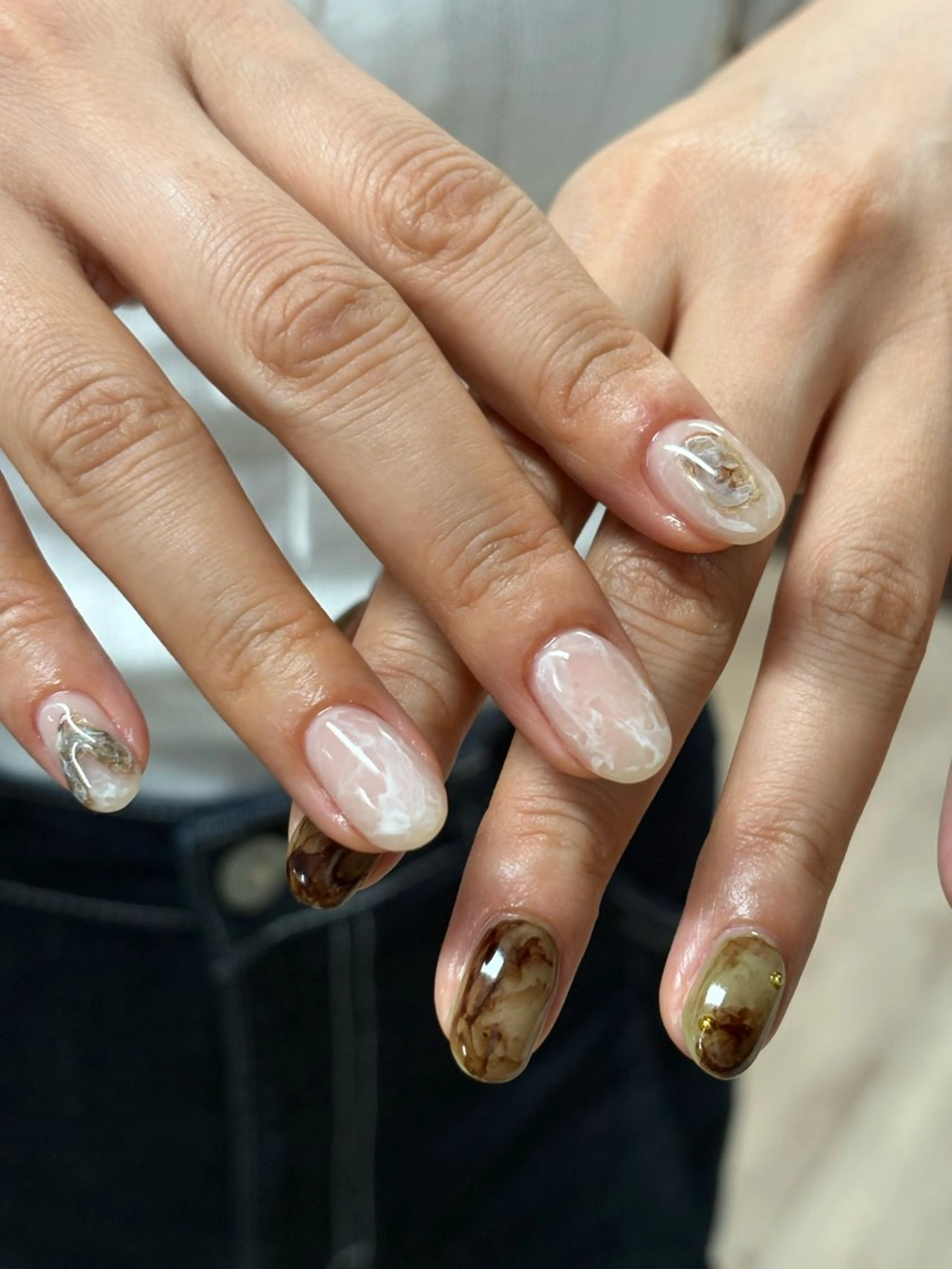 ネイル ニュアンスネイル ハンドネイル Noël新宿南口 arisaのネイルデザイン