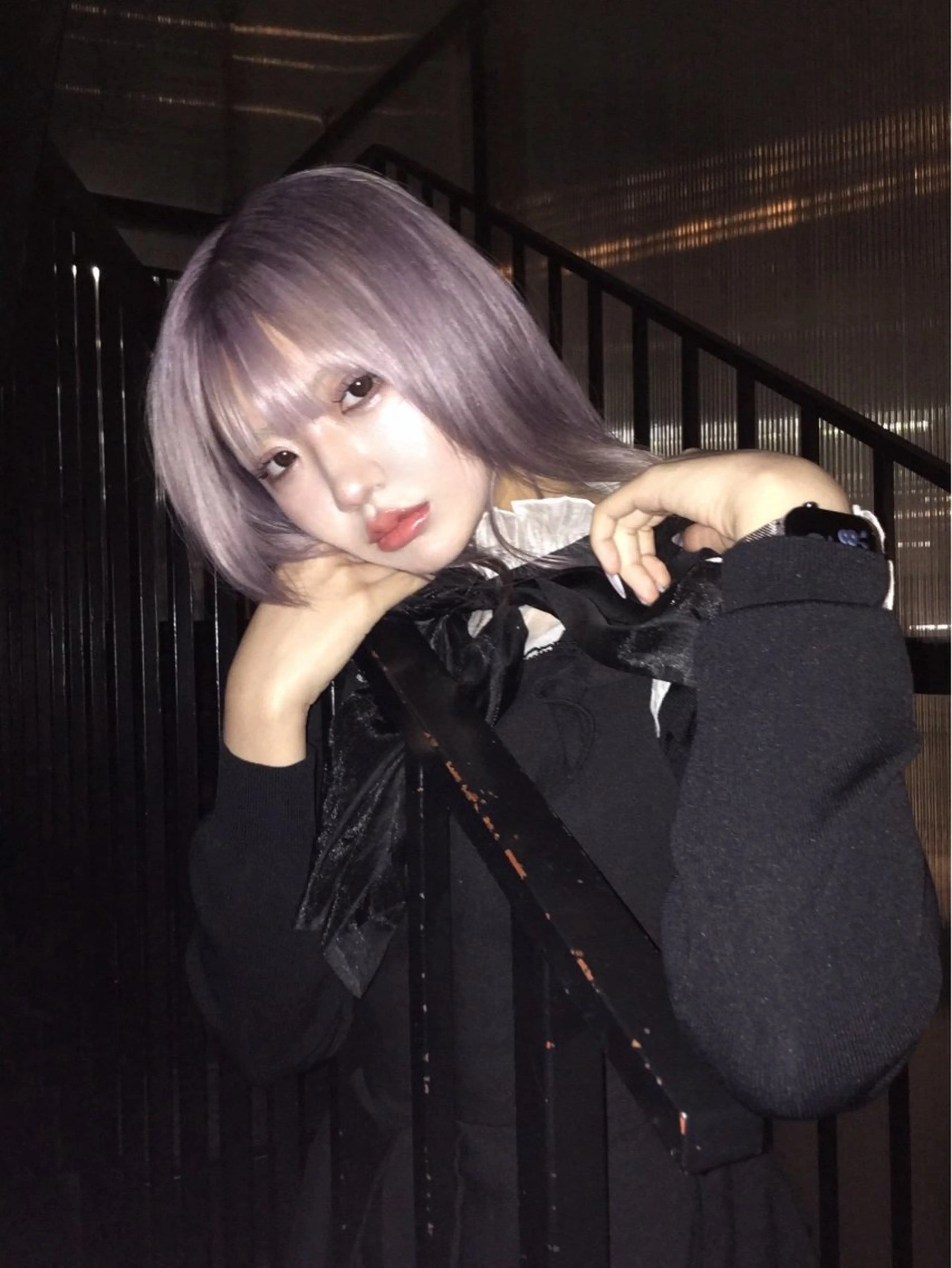 ミディアム ヘアカラー トリートメント ヘアセット ONYX 表参道所属・ショート/ボブ/似 合わせ/顔周りカットのヘアスタイル