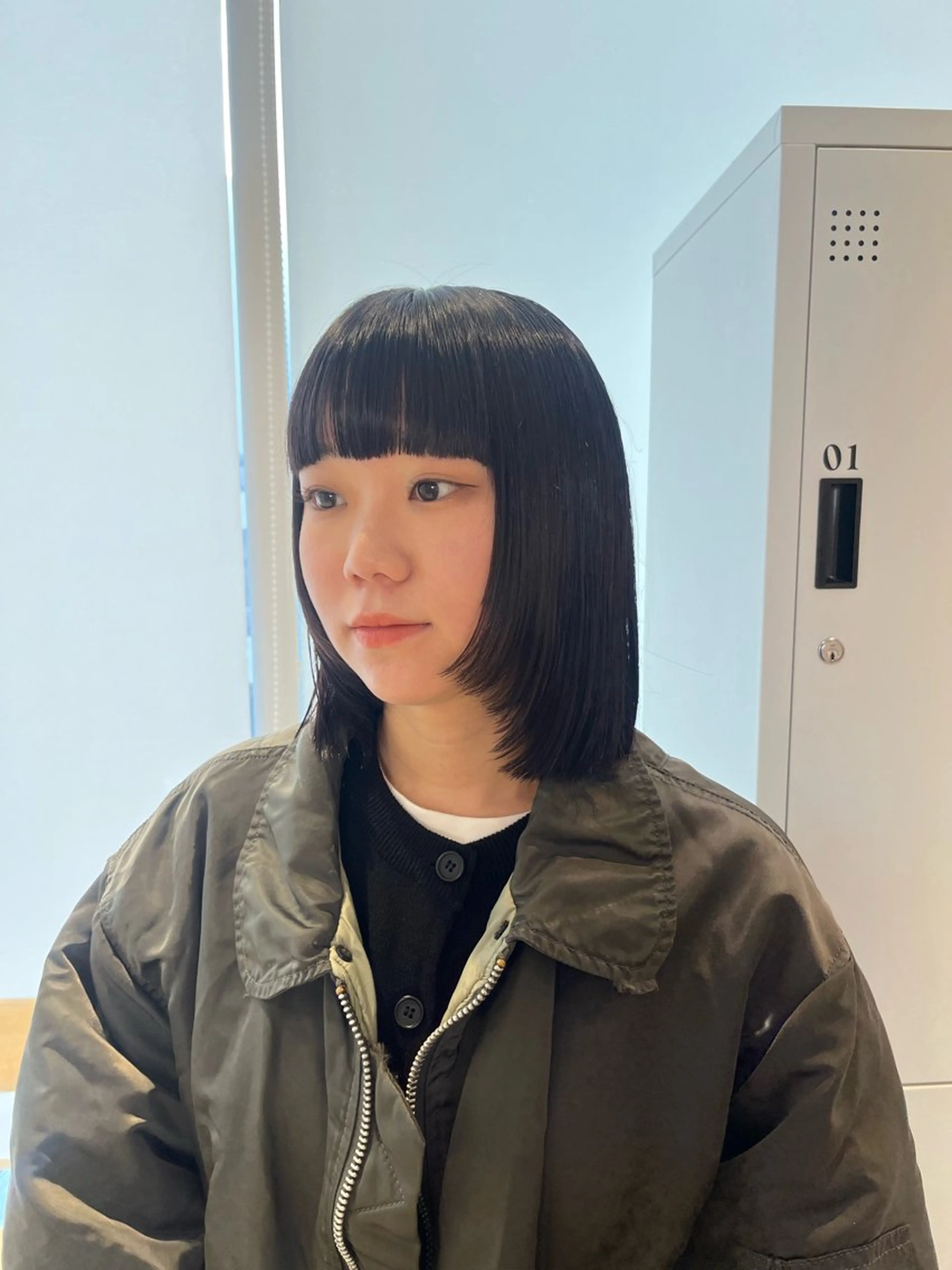 ミディアム カラー カット ヘアカラー トリートメント ボブ/ベージュ/ パーマ🪿近森ゆいのヘアスタイル