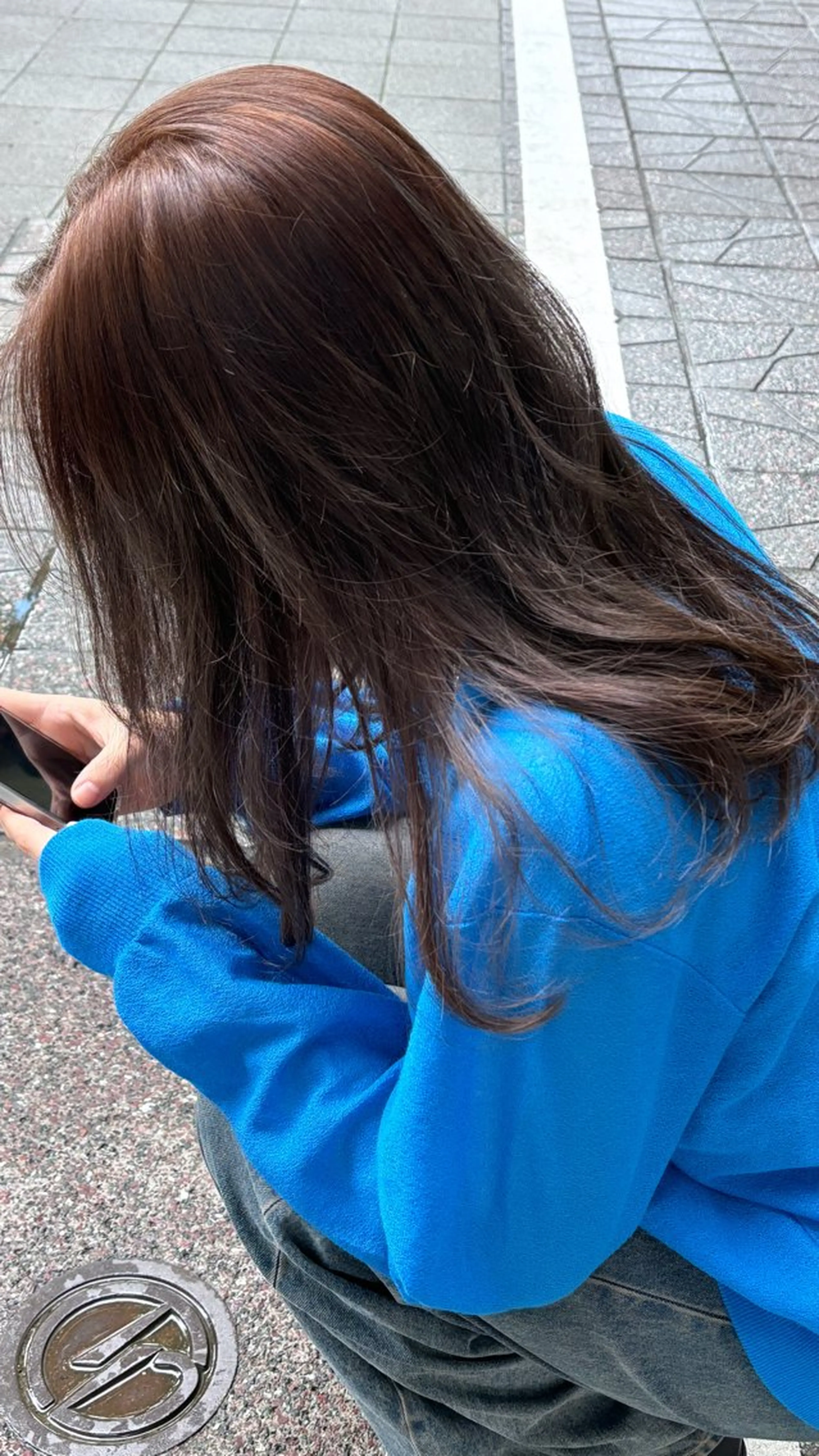 ロング カラー カット ヘアカラー 🍓ハイトーンカラー 🎀nene🍓のヘアスタイル