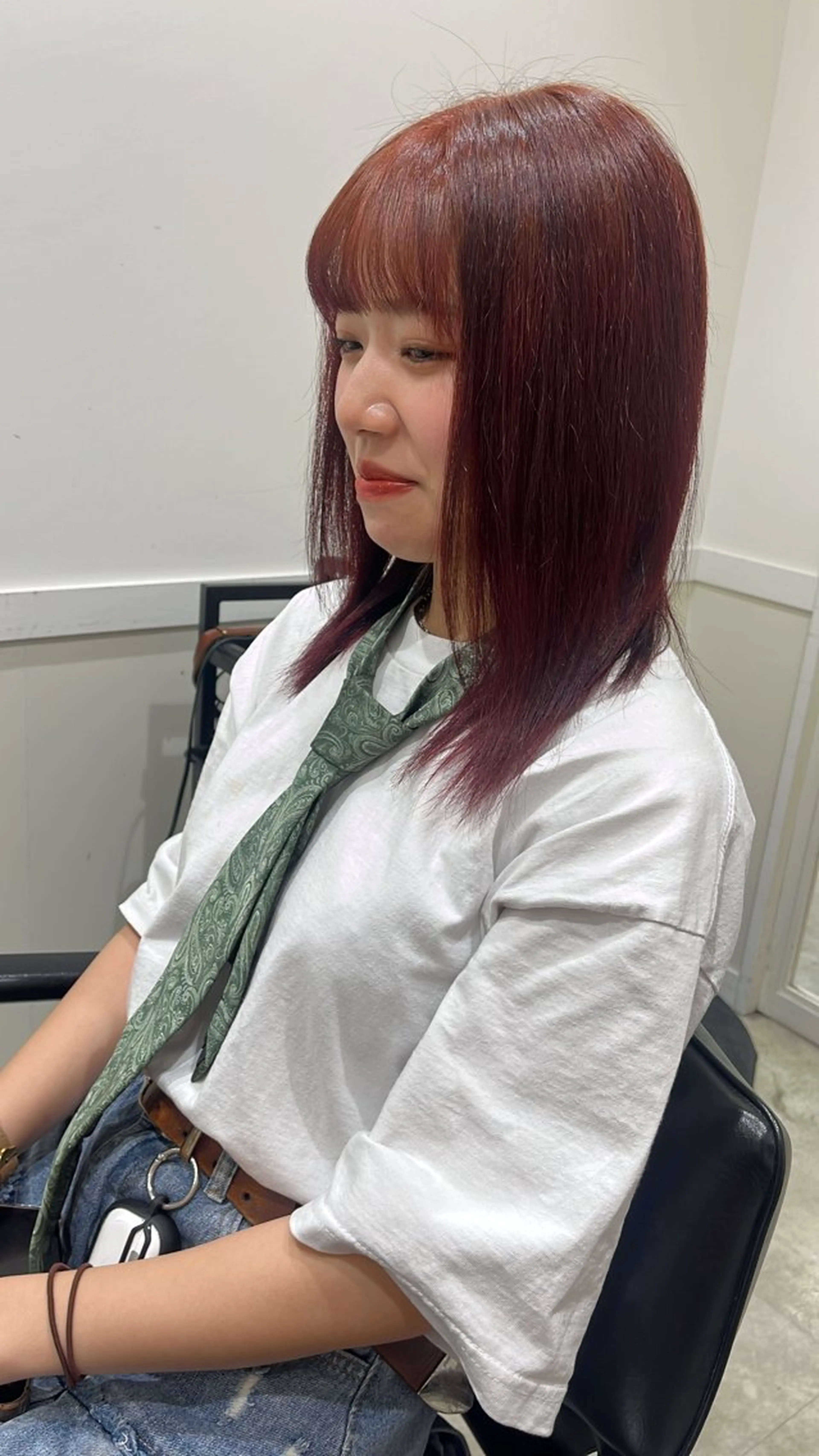 セミロング カラー ヘアカラー トリートメント Go   Today シェアサロン　横浜店所属・【ただの天才 🎨】のヘアスタイル