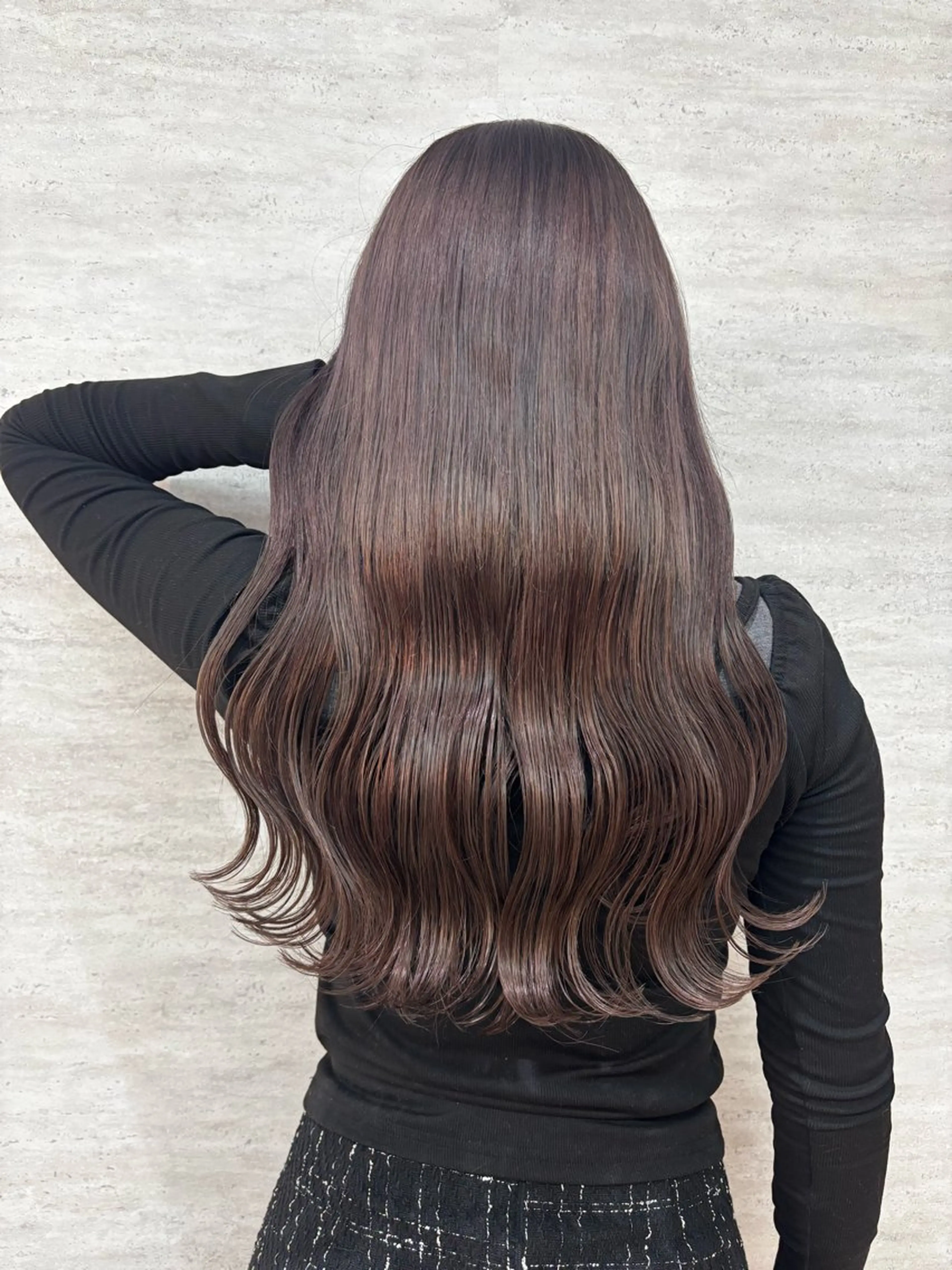 ロング カラー パーマ ヘアアレンジ ヘアカラー トリートメント 🤍韓国風/艶髪🤍 鳥越美羽のヘアスタイル