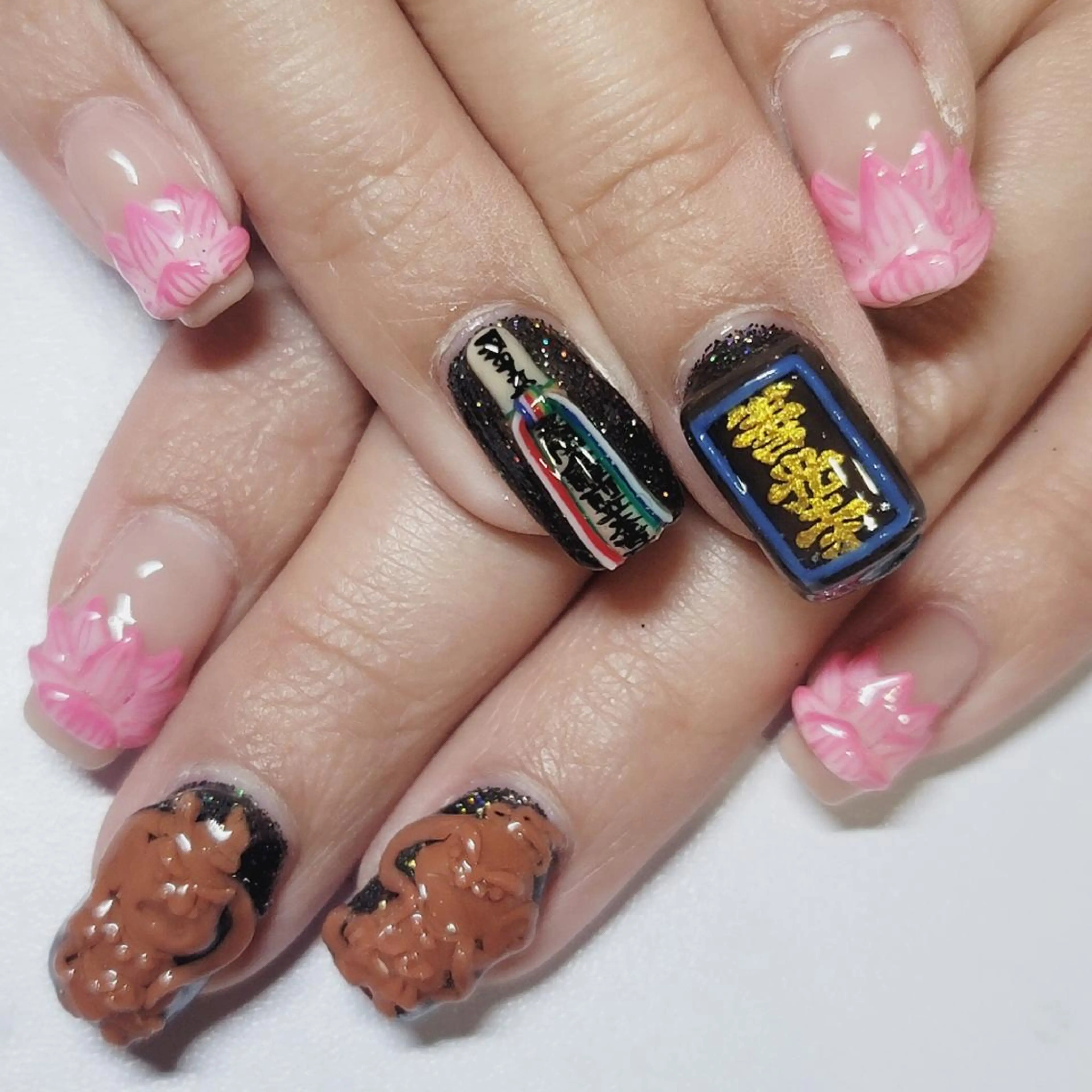 ネイル アートネイル オーロラネイル ラメ(グリッター) ハンドネイル よしだ ひろきのネイルデザイン