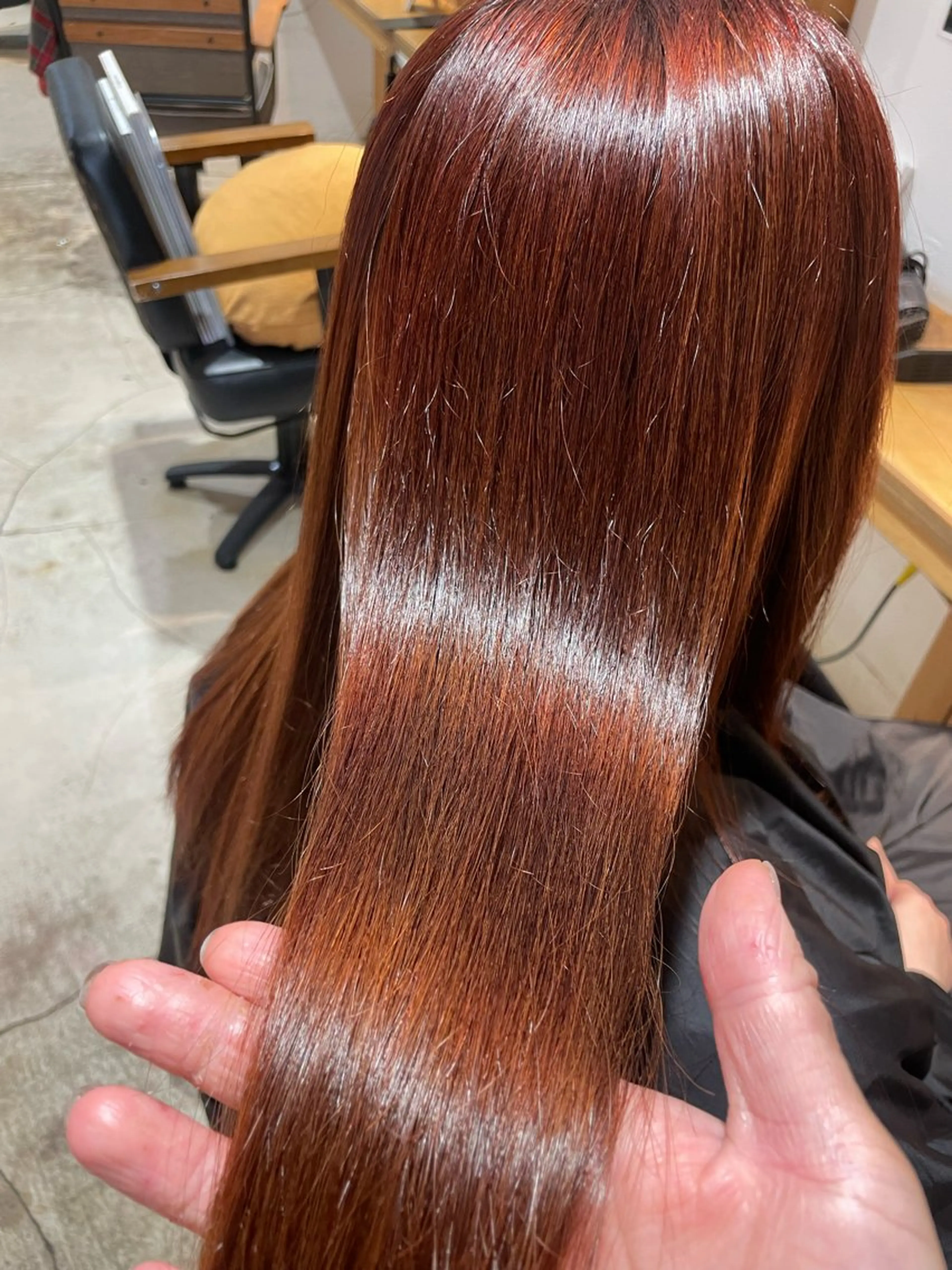 セミロング カラー 髪質改善/縮毛/新宿 🫧SUZUKA🫧のヘアスタイル