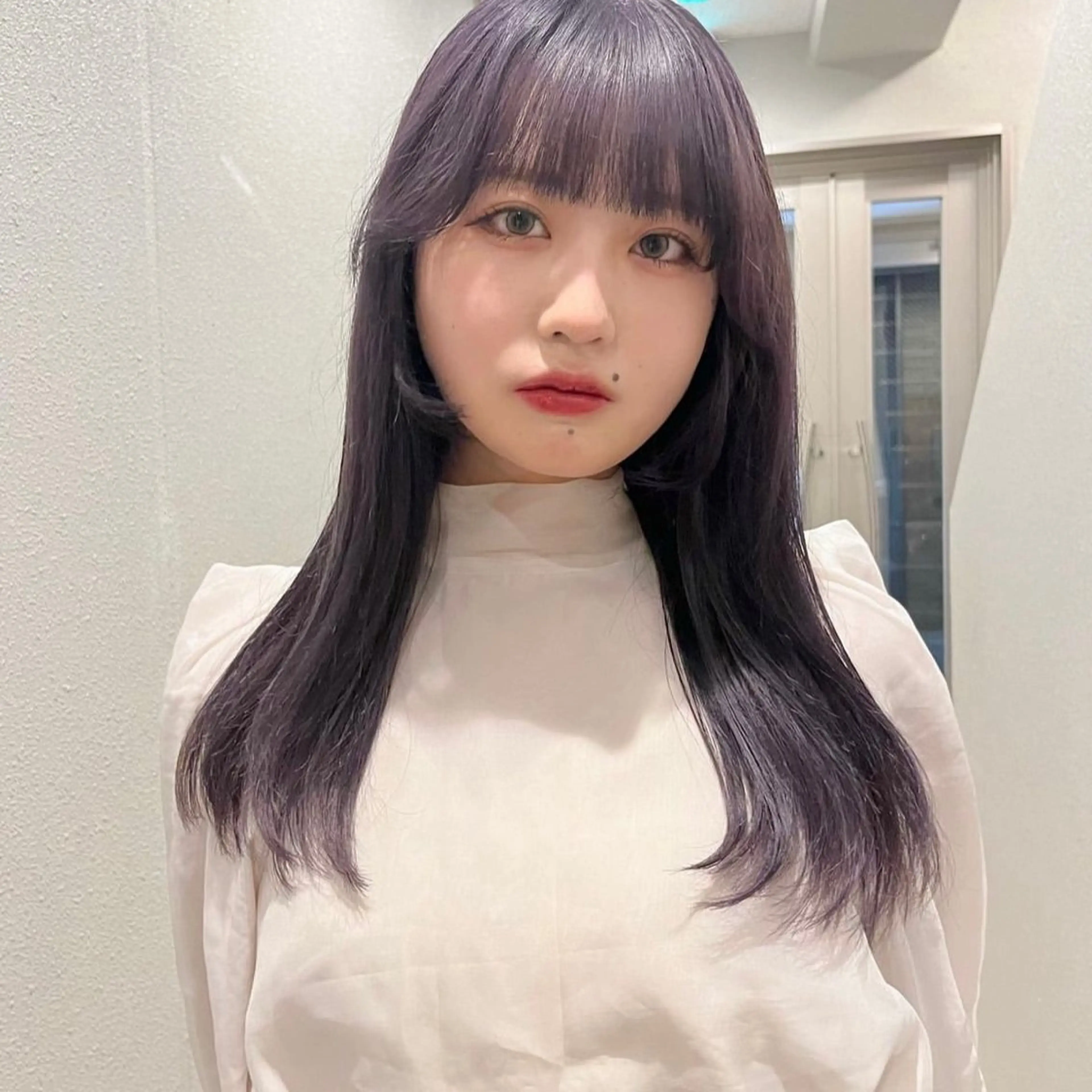 カラー バレイヤージュ ベージュカラー ブリーチ ブロンド デザインカラー レイヤー/ブリーチ ♥️【木坂 桃歌】のヘアスタイル