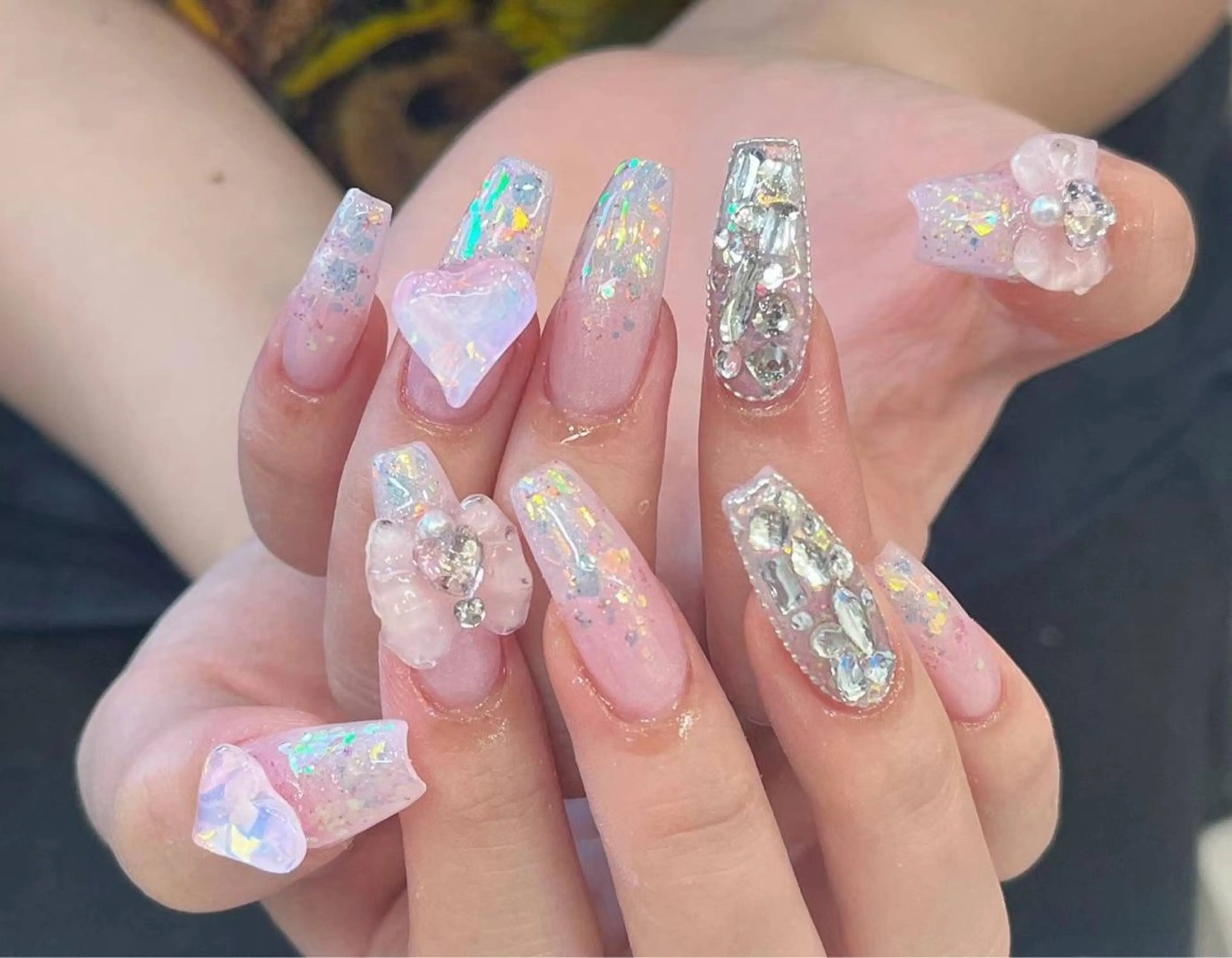ネイル アートネイル フラワーネイル フットネイル ジェルネイル ハート Babarla nailのネイルデザイン