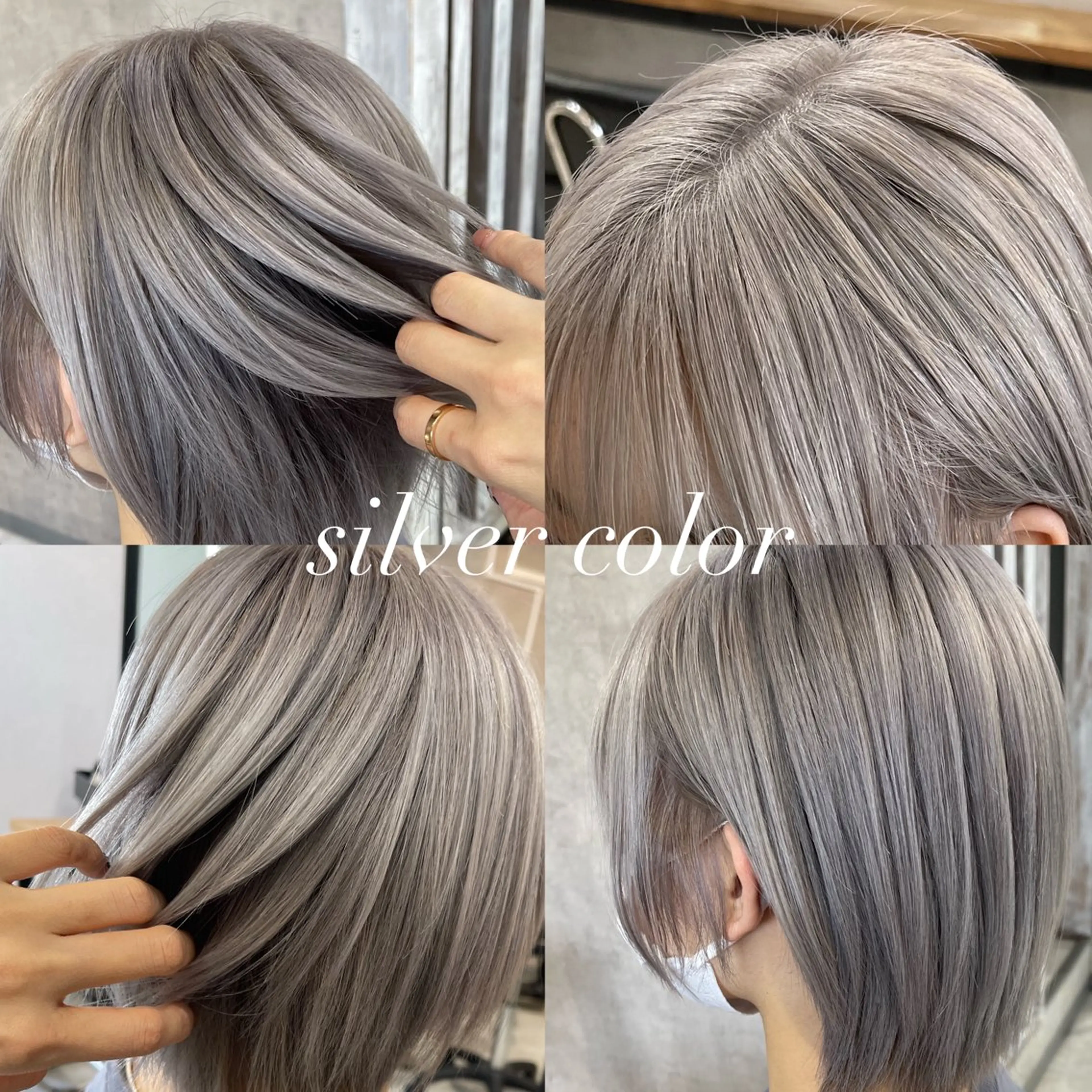 ミディアム カラー ブリーチ ヘアカラー 松井那津子 /ハイライトブリーチのヘアスタイル