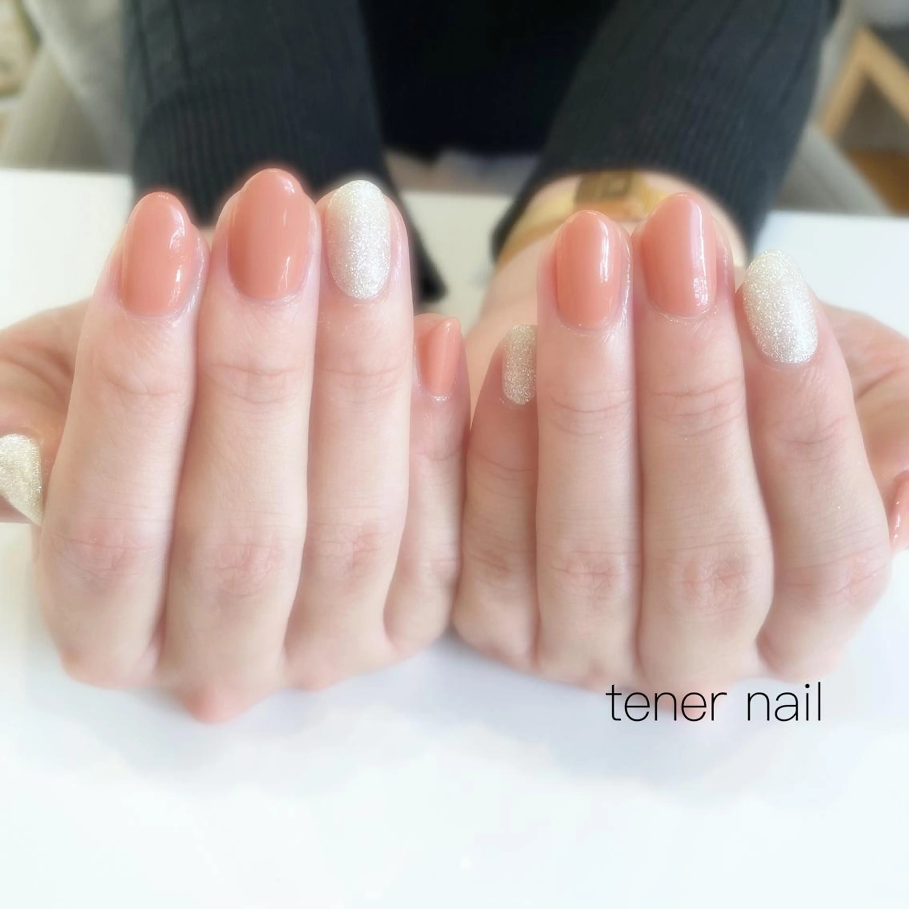 ネイル ラメ(グリッター) シルバー tener  nail  テネルネイル所属・テネルネイル tener nailのネイルデザイン