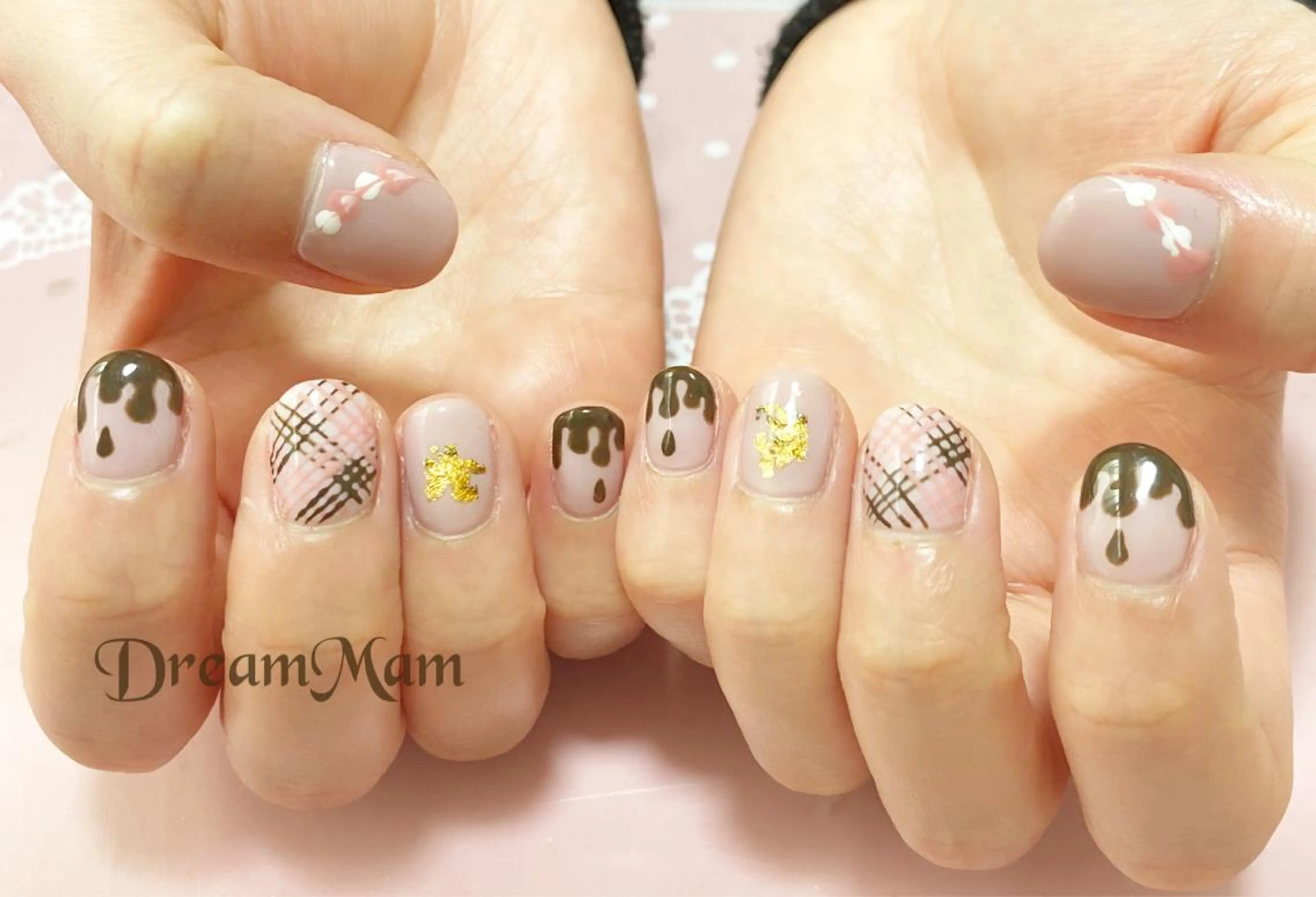 ネイル フレンチネイル ジェルネイル キラキラネイル 韓国ネイル マグネットネイル Nail Salon Ｄream Mamのネイルデザイン