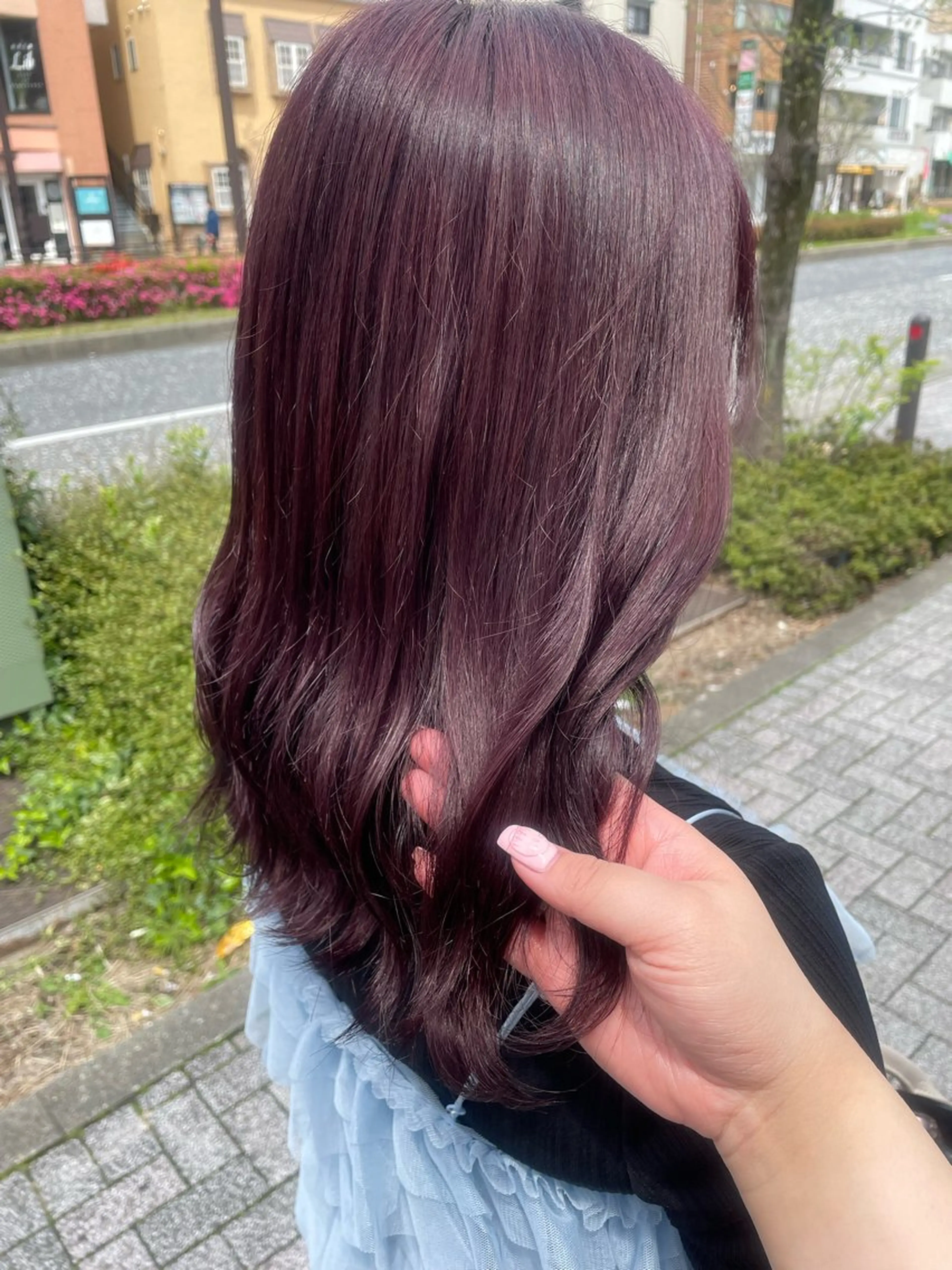 セミロング カラー ヘアカラー トリートメント 💞暖色カラー 💞risaのヘアスタイル