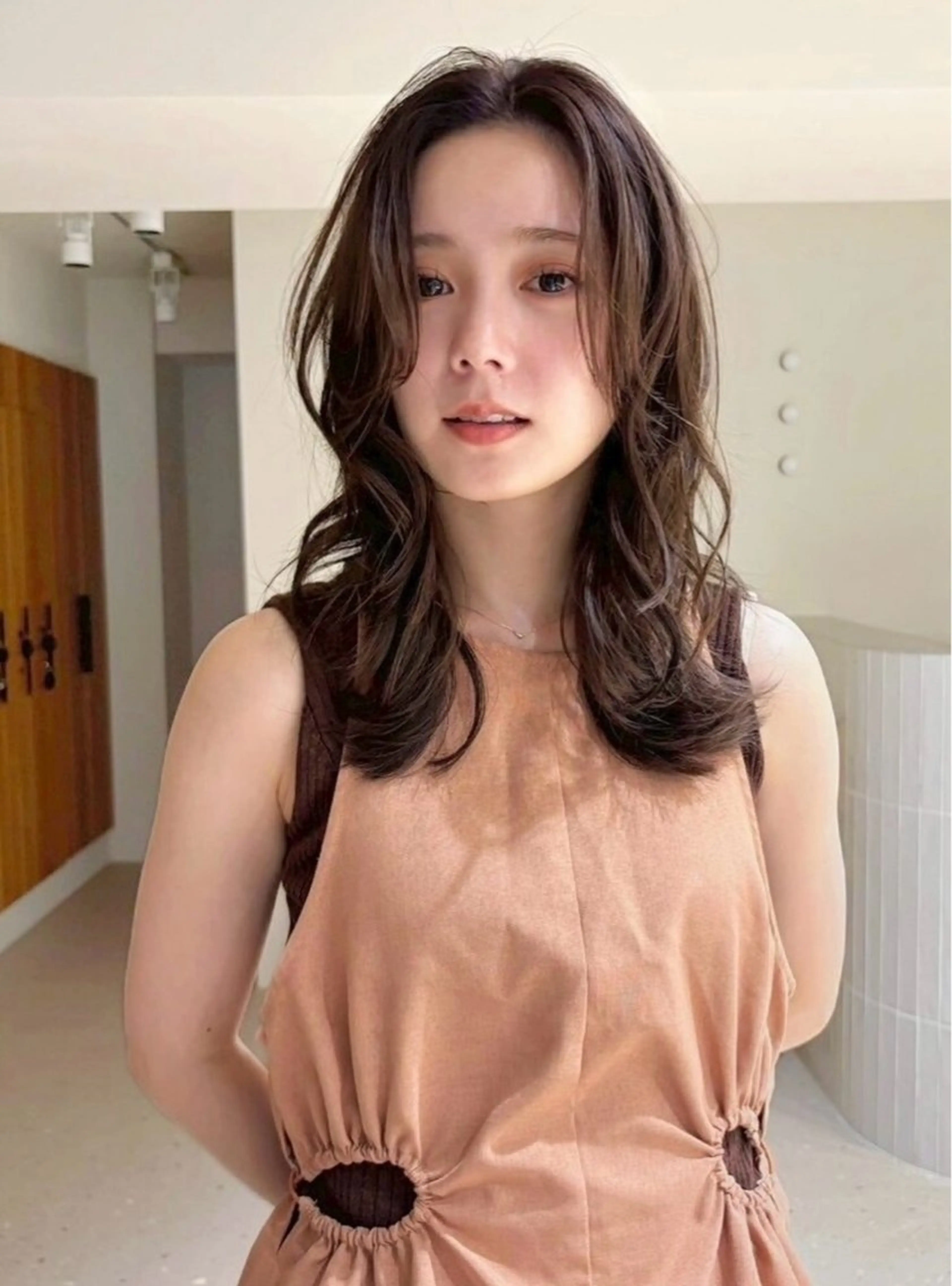 セミロング カラー 切りっぱなしボブ ベージュカラー ブリーチ ダブルカラー グレージュ カット ヘアカラー トリートメント レイヤー/小顔矯正 透明感カラー✨生真のヘアスタイル