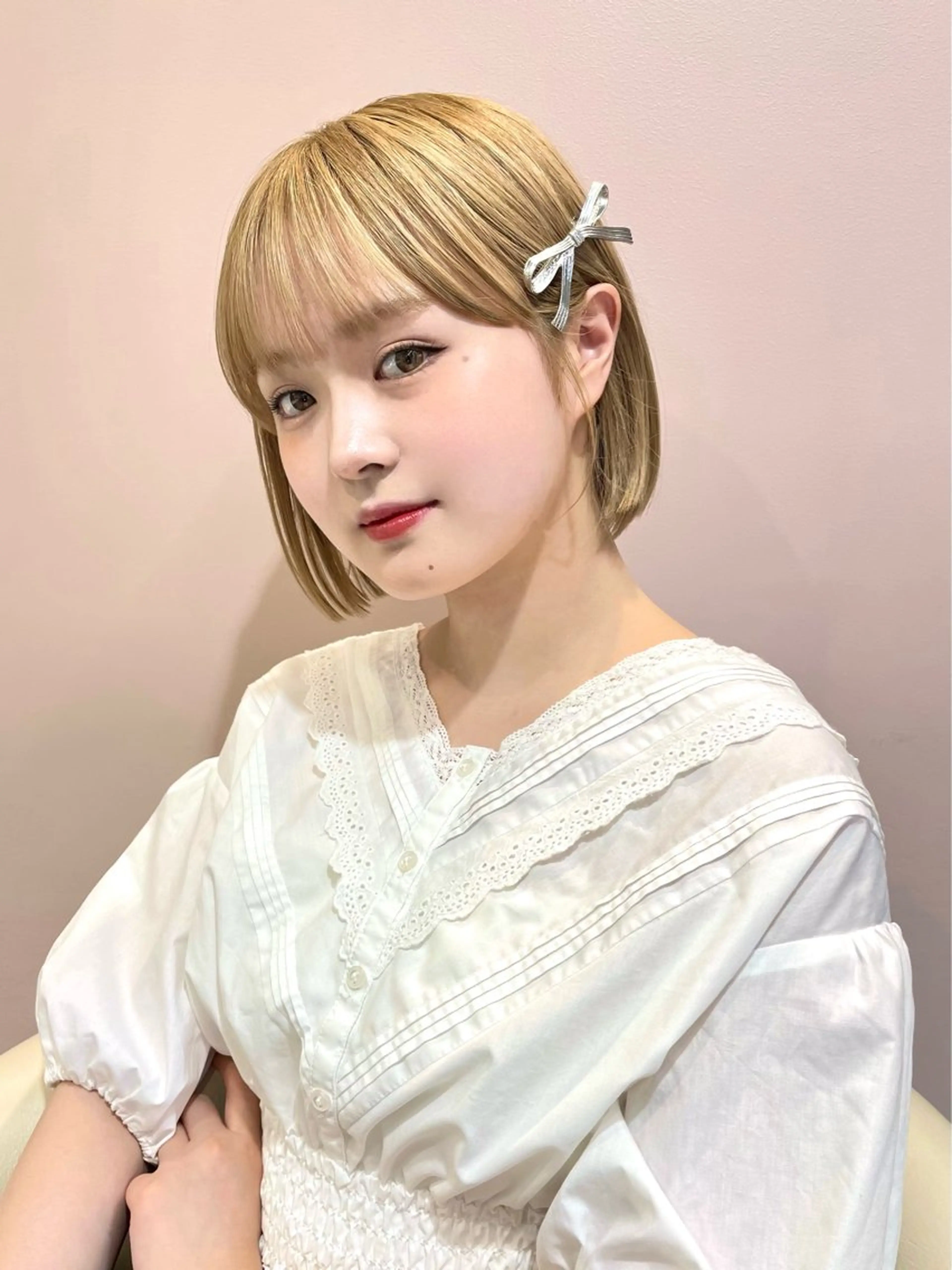 ショート 大宮🤍縮毛矯正 レイヤー🪽なるのヘアスタイル