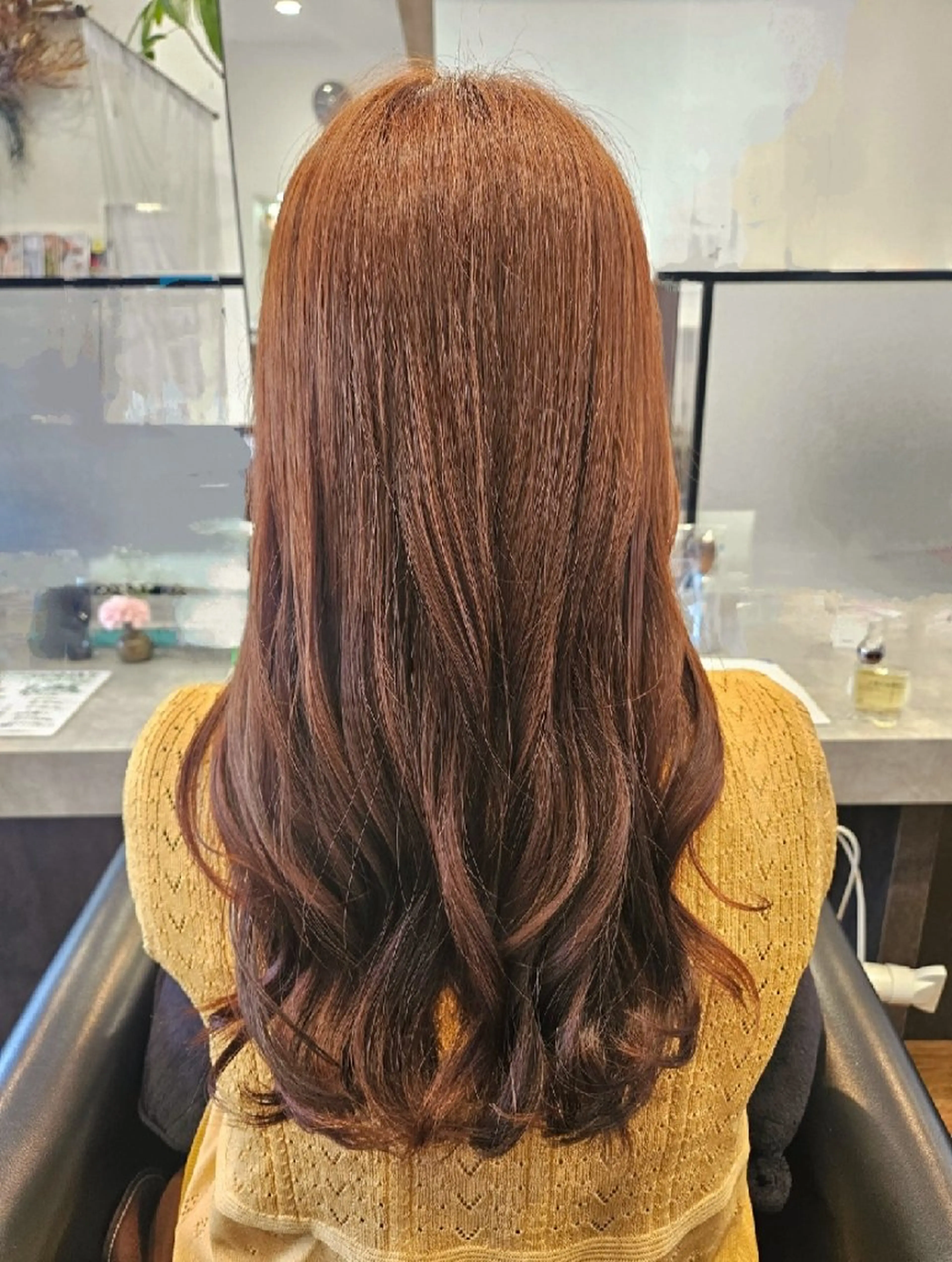 ロング カラー カット ヘアカラー トリートメント 関口 友菜のヘアスタイル