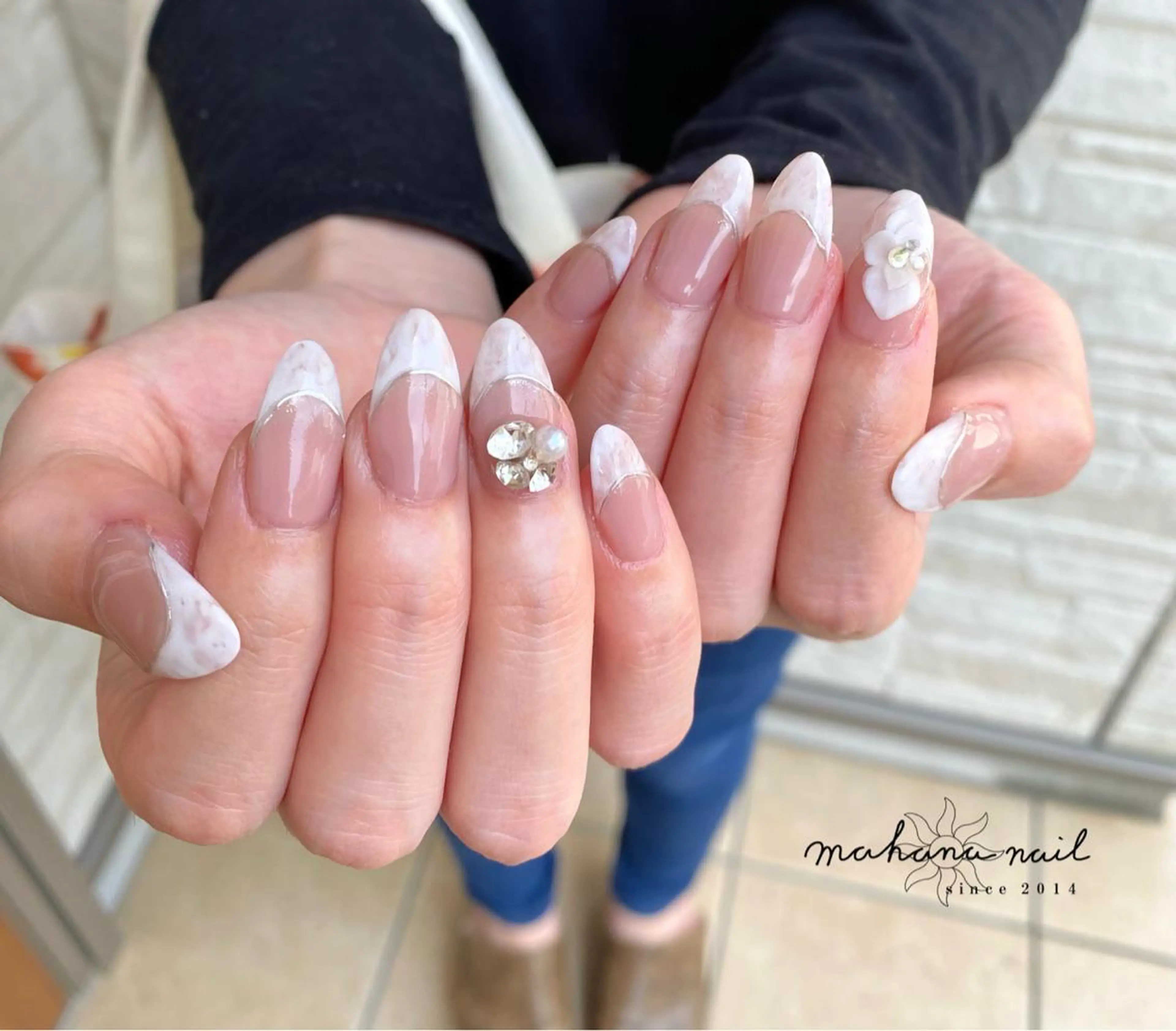 ネイル ロングネイル 持ち込み mahana nailのネイルデザイン