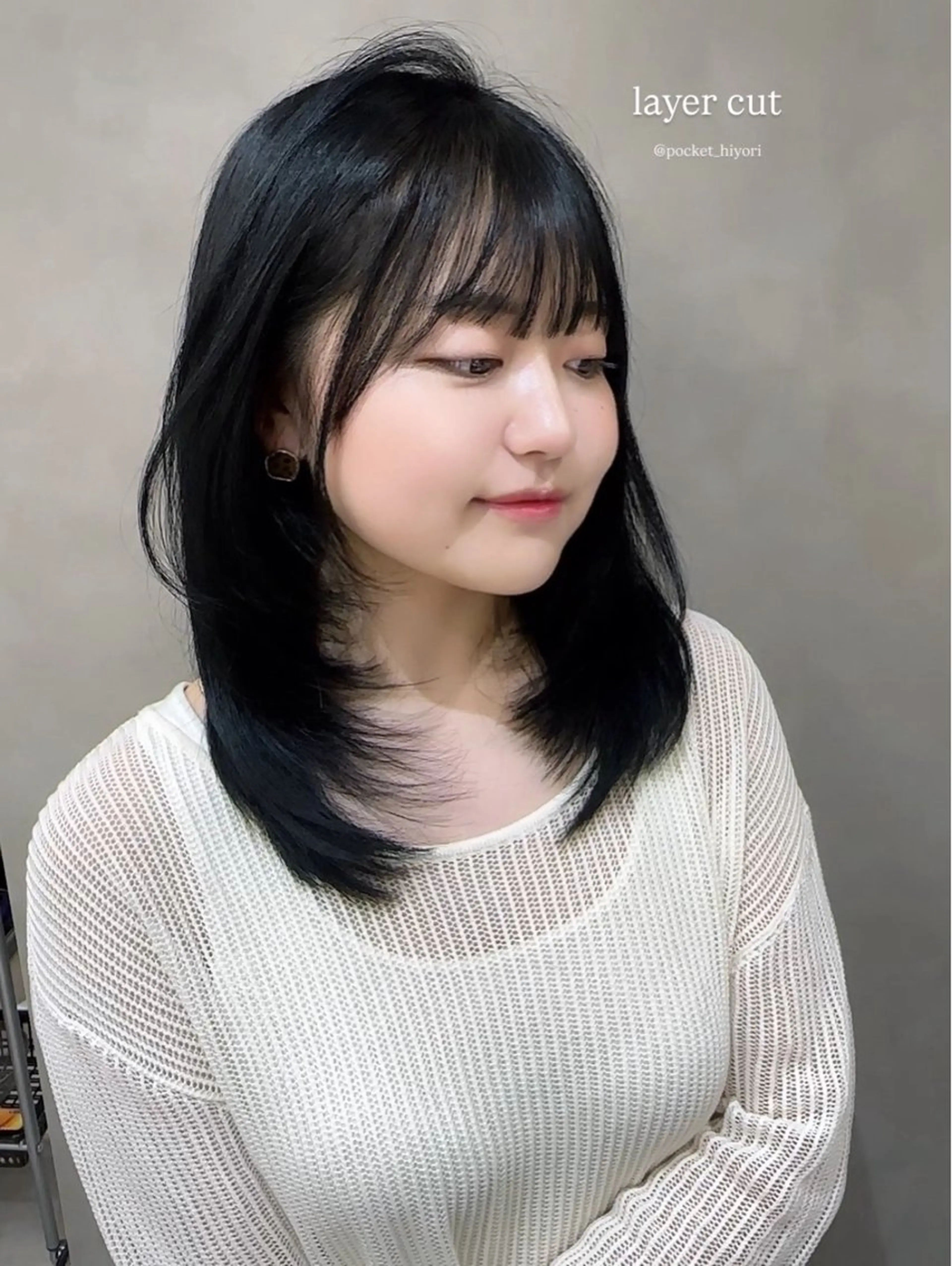 ミディアム こくぶん ひよりのヘアスタイル