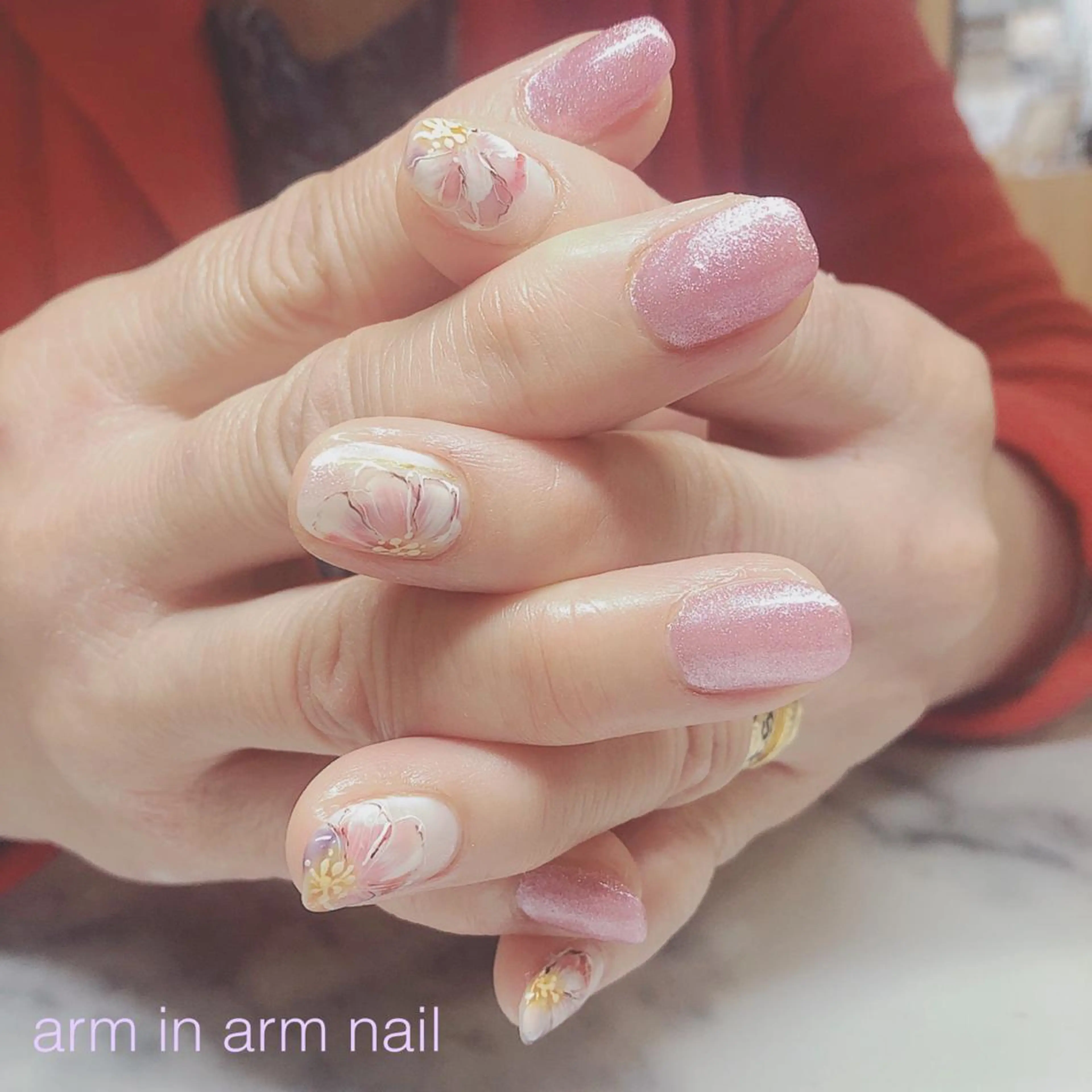 ネイル arm in arm ︎✿Yamamotoのマツエク・マツパデザイン