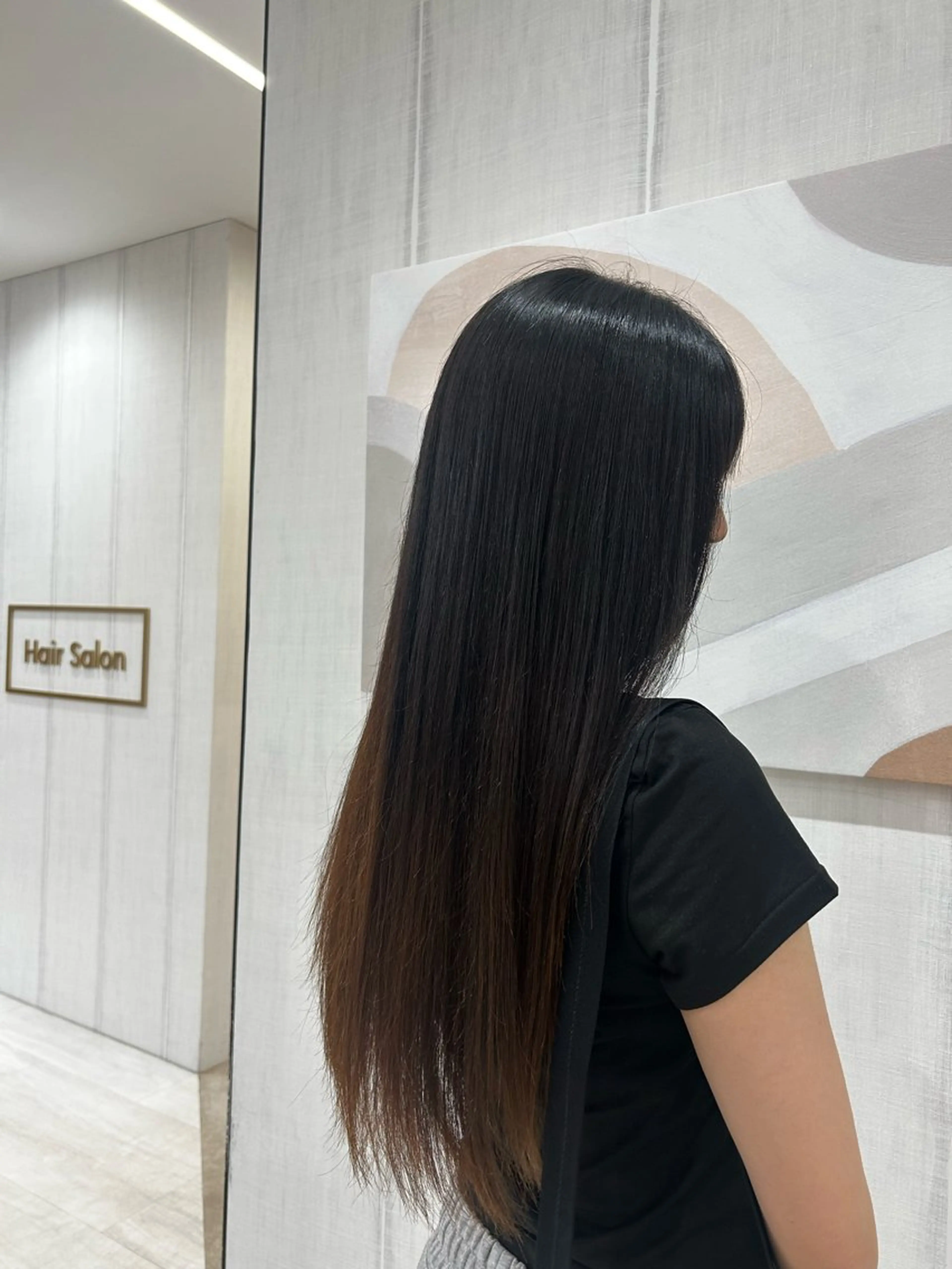 ロング トリートメント 平日カットモデル 高岡/山崎開世のヘアスタイル