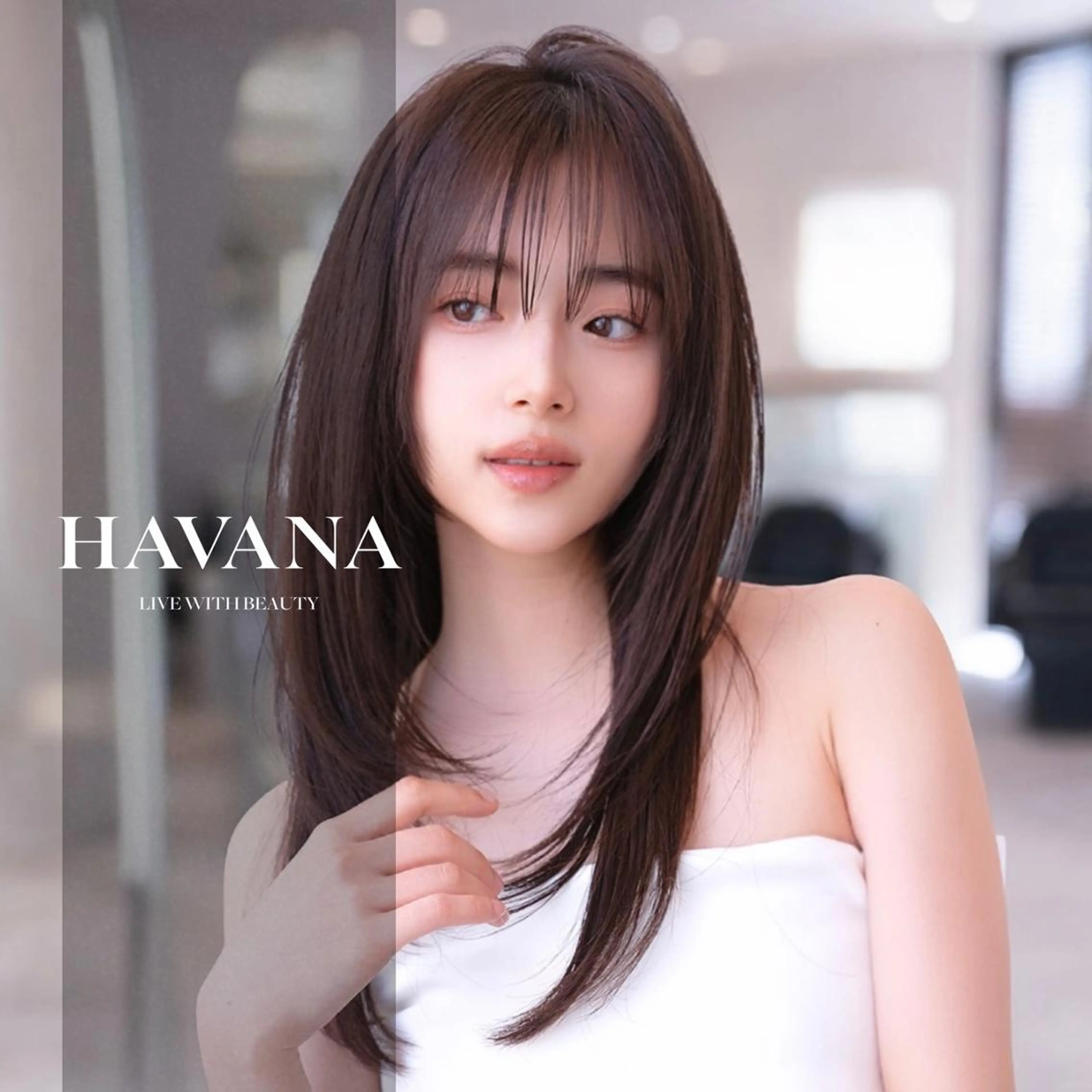 セミロング カット ヘアカラー トリートメント HAVANA.天神 【レイヤー/ボブ】のヘアスタイル