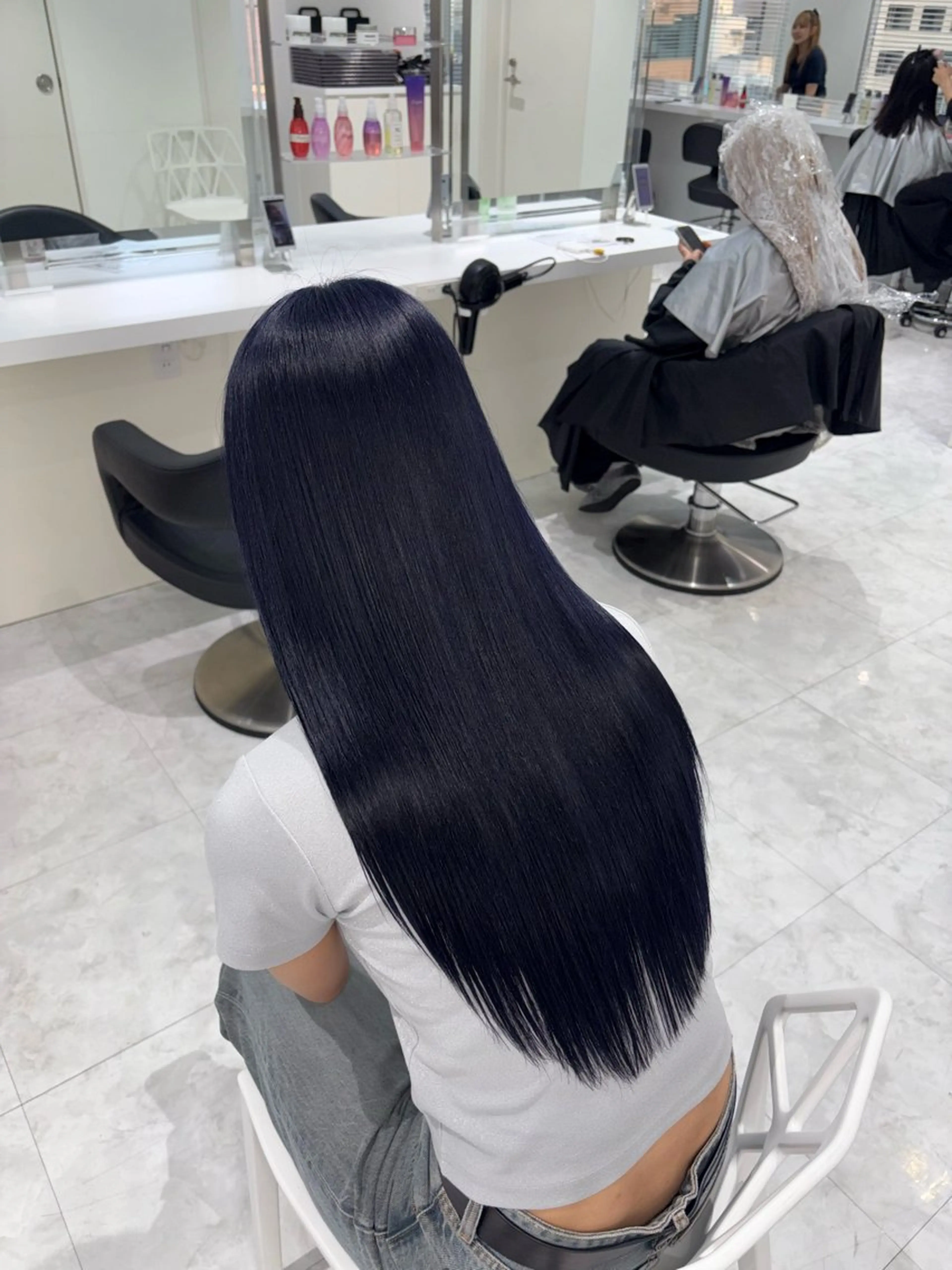 ロング カラー 🤍ྀི透ける寒色 Cocoa🤍ྀིのヘアスタイル