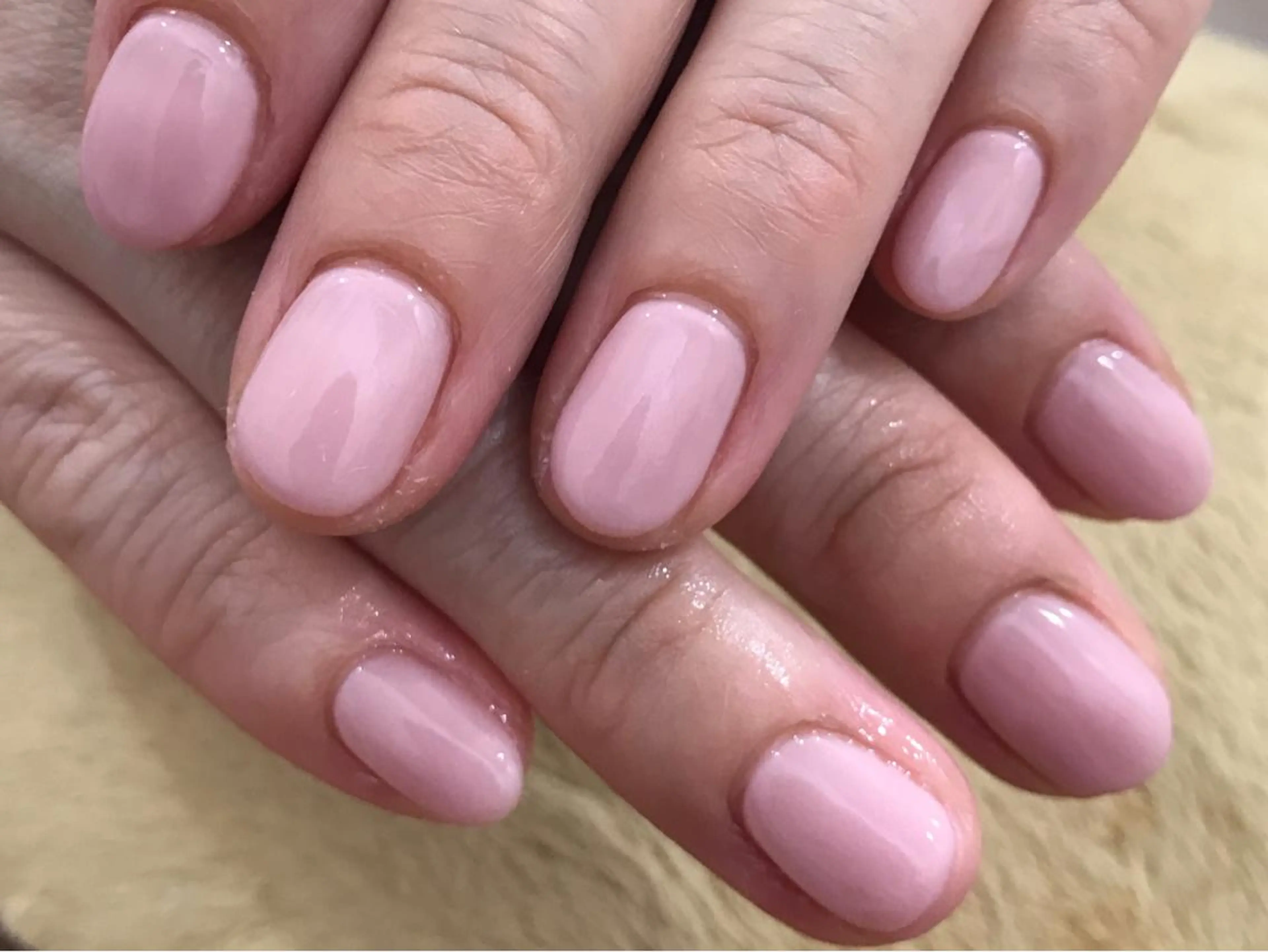 ネイル ジェルネイル ワンカラーネイル ピンク ハンドネイル 中川 愛理のその他イメージ