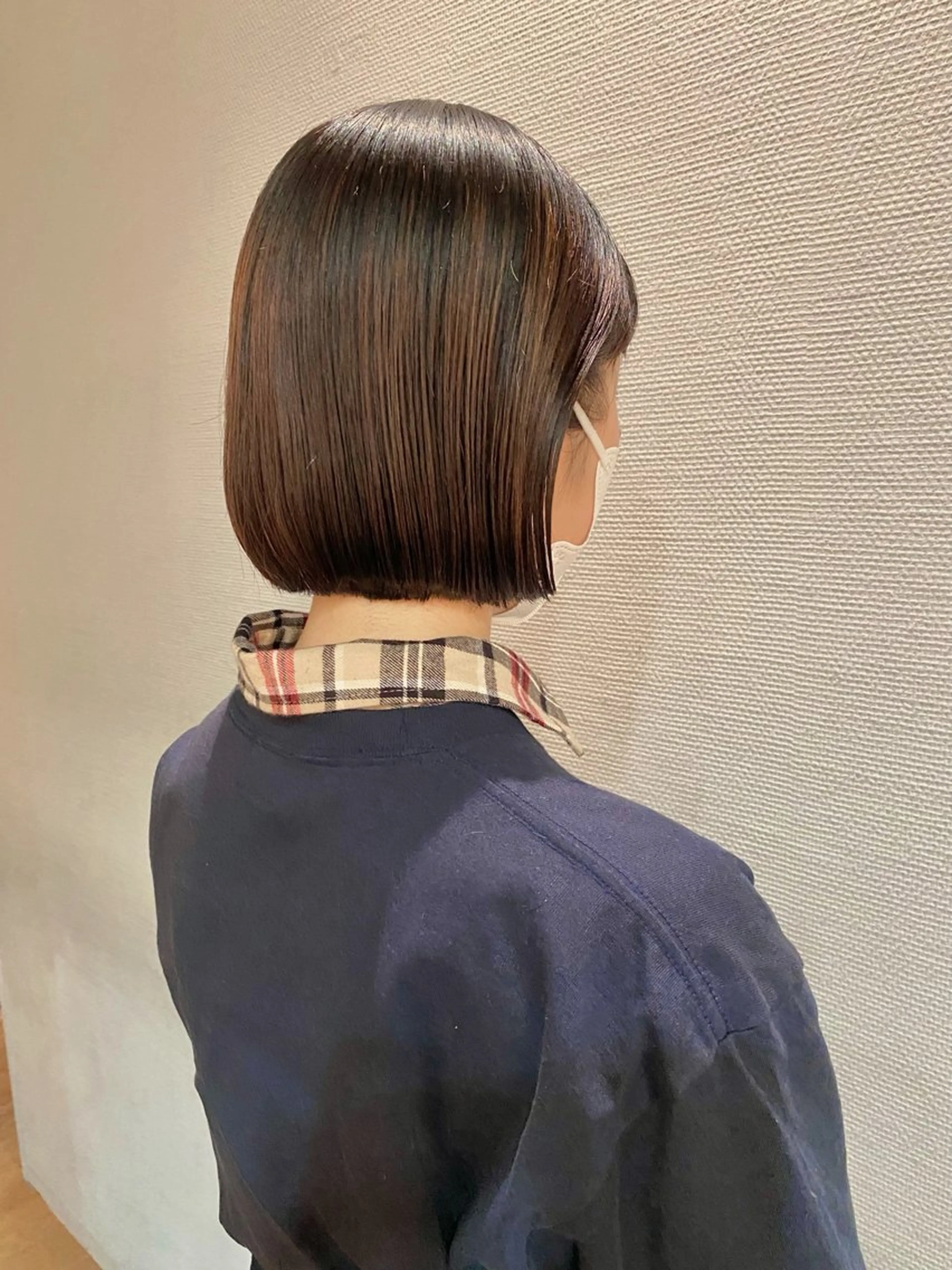 ミディアム パーマ カット 縮毛矯正 塩澤 榛奈のヘアスタイル