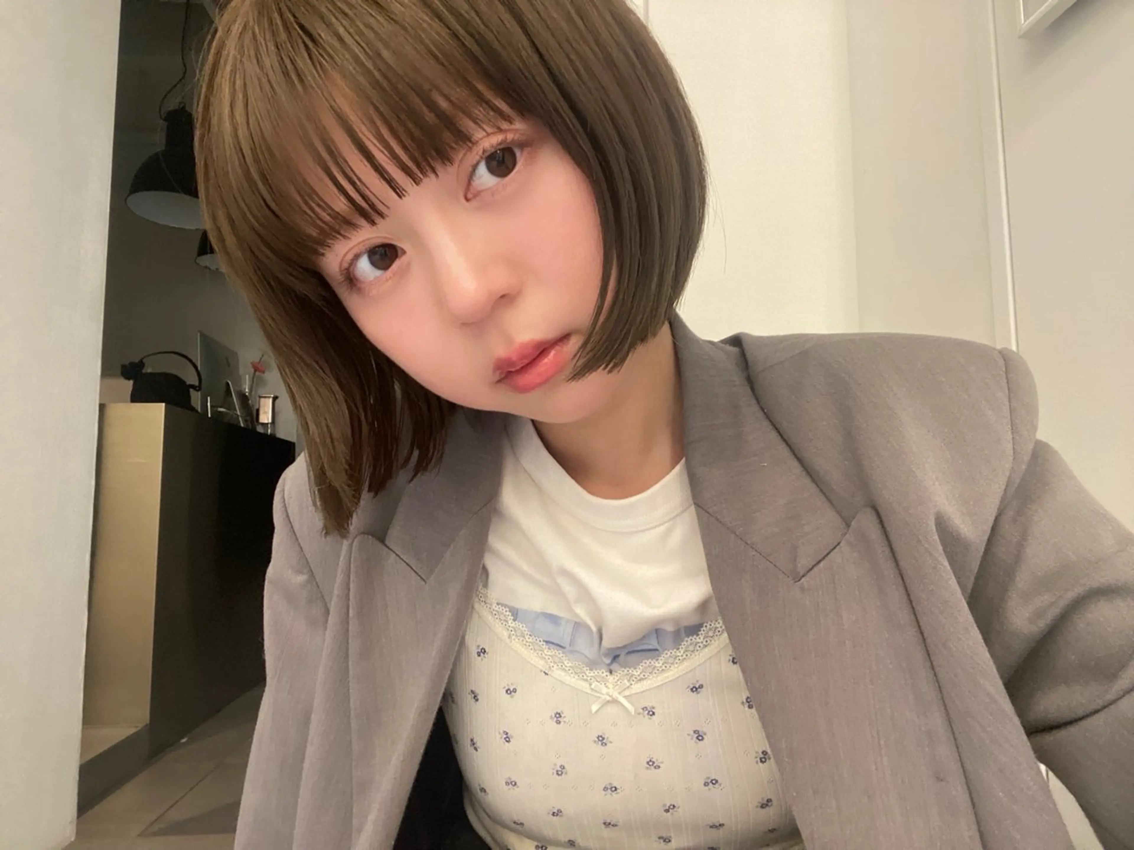 ショート カラー カット riria/ボブ /ブラウンカラー🎀のヘアスタイル