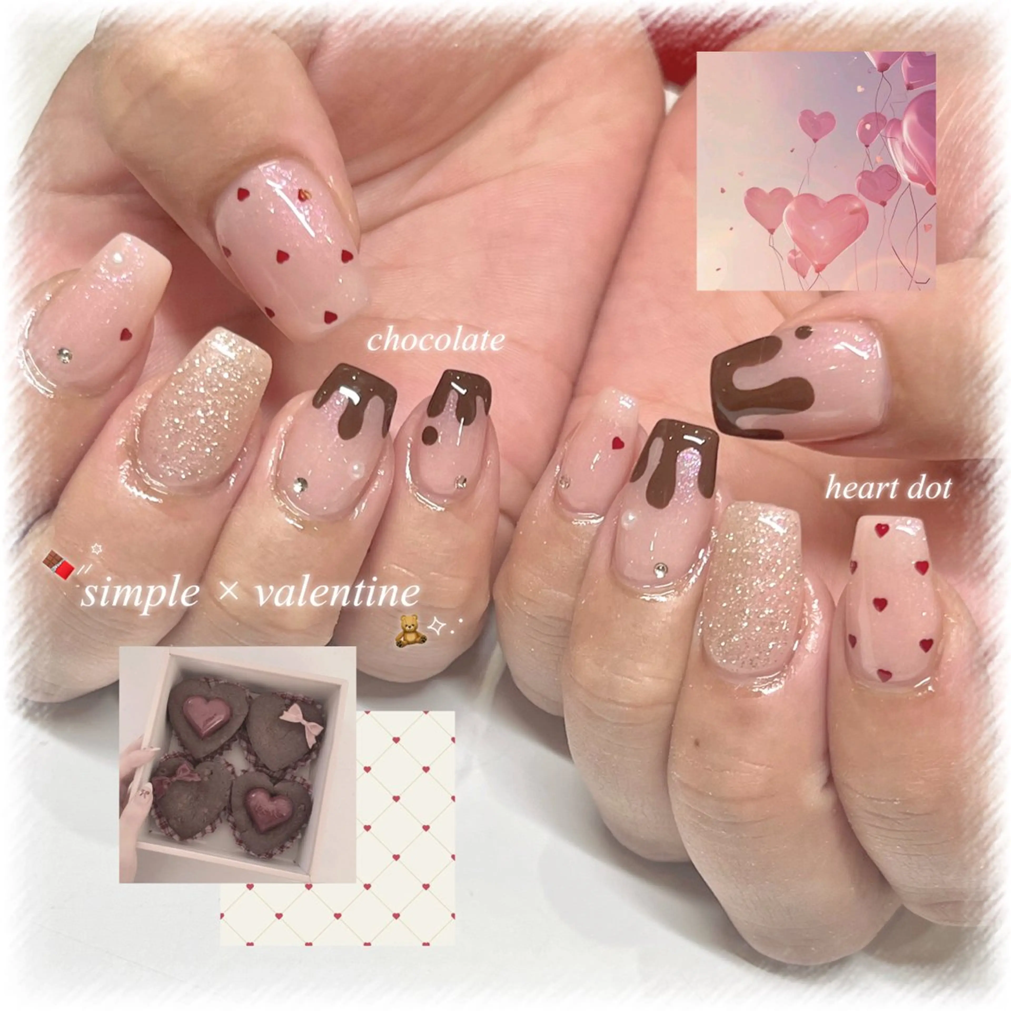 🍫꒷꒦♡バレンタインおまかせデザイン【 オフなし 】の写真