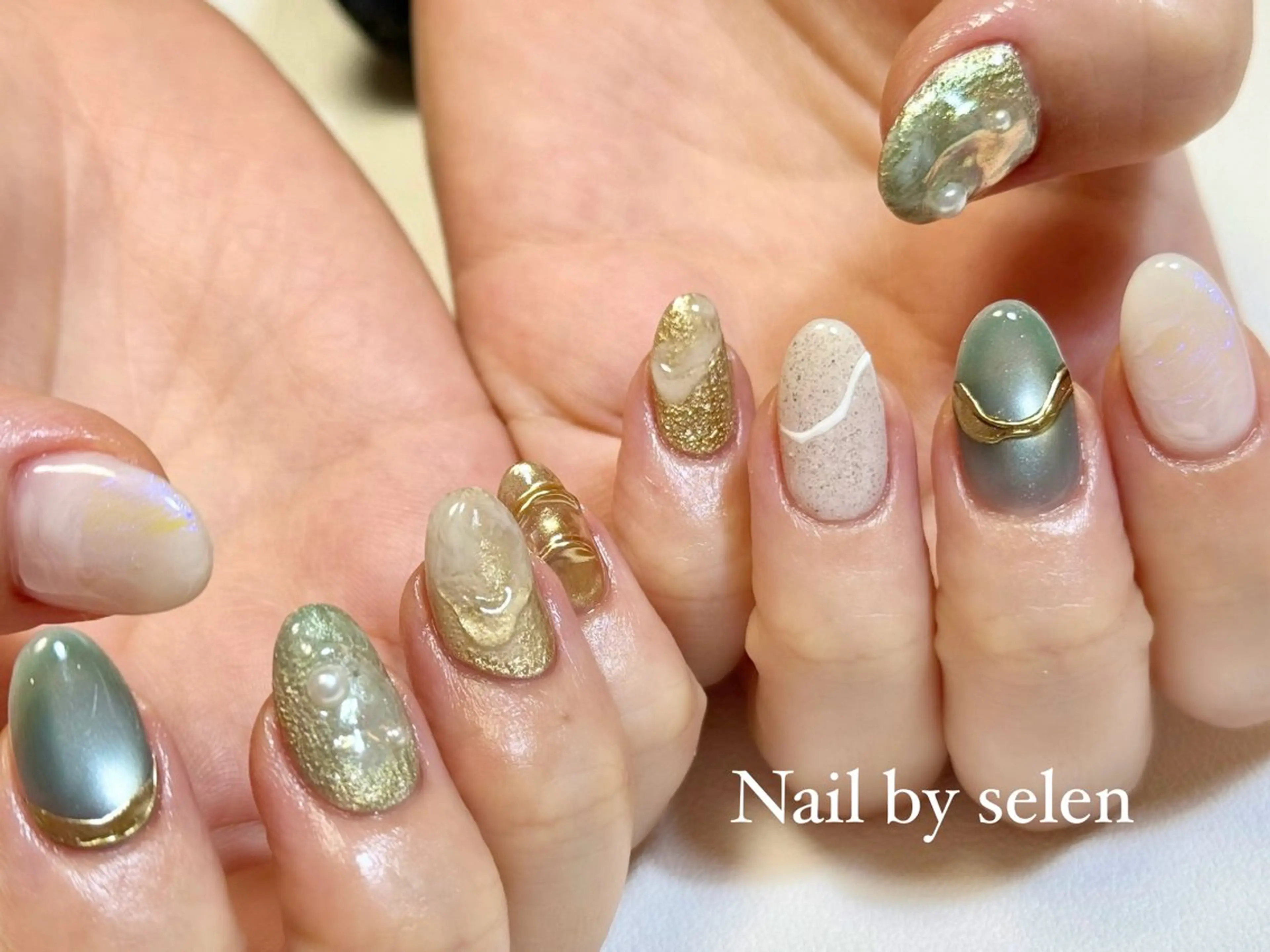 ネイル アートネイル ジェルネイル ニュアンスネイル パラジェル シンプルネイル ハンドネイル Nail by selen所属・Nail by selenのネイルデザイン