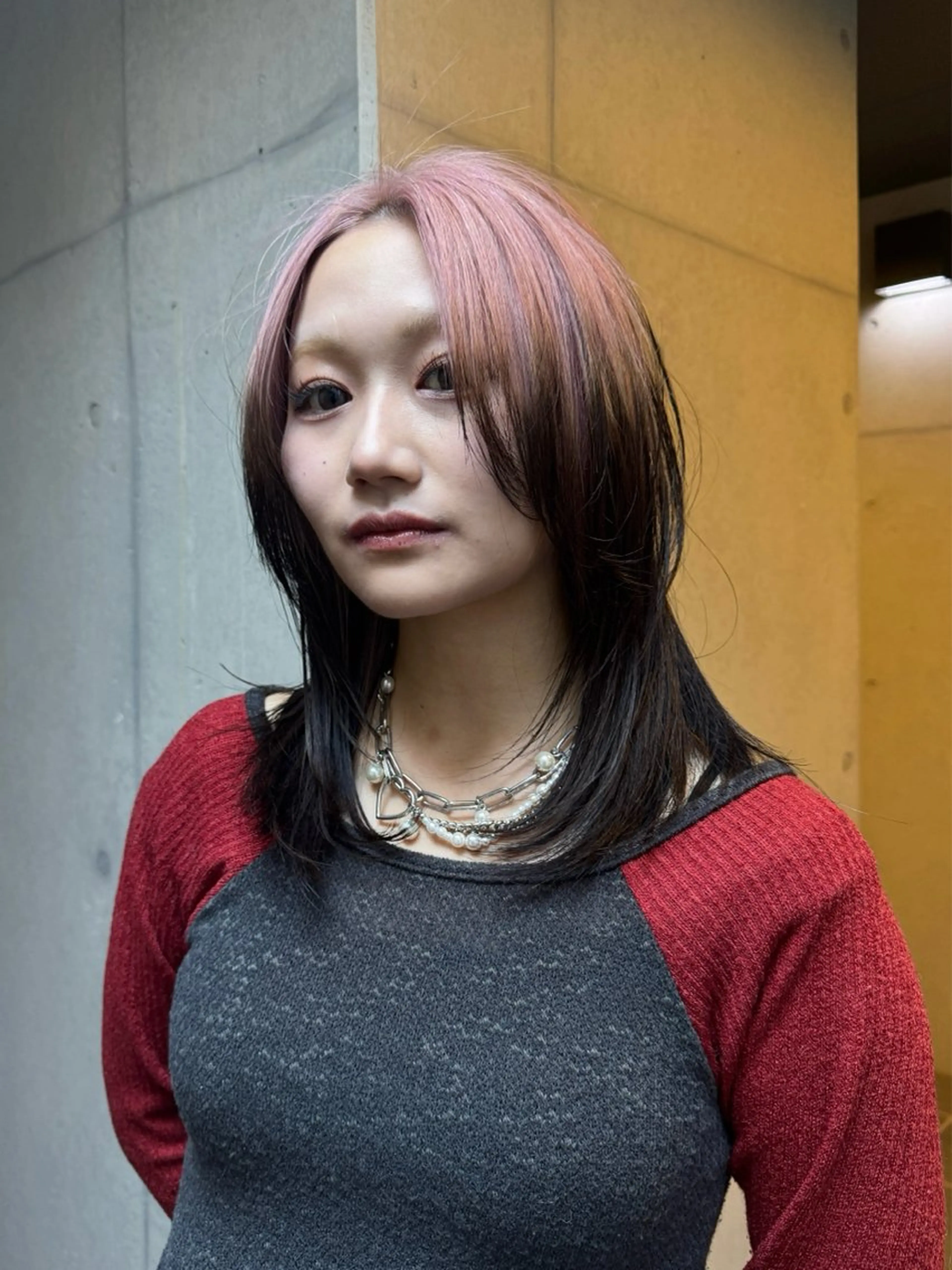 ロング カラー カット ヘアカラー トリートメント だいち/ハイトーン/ デザインカラーのヘアスタイル