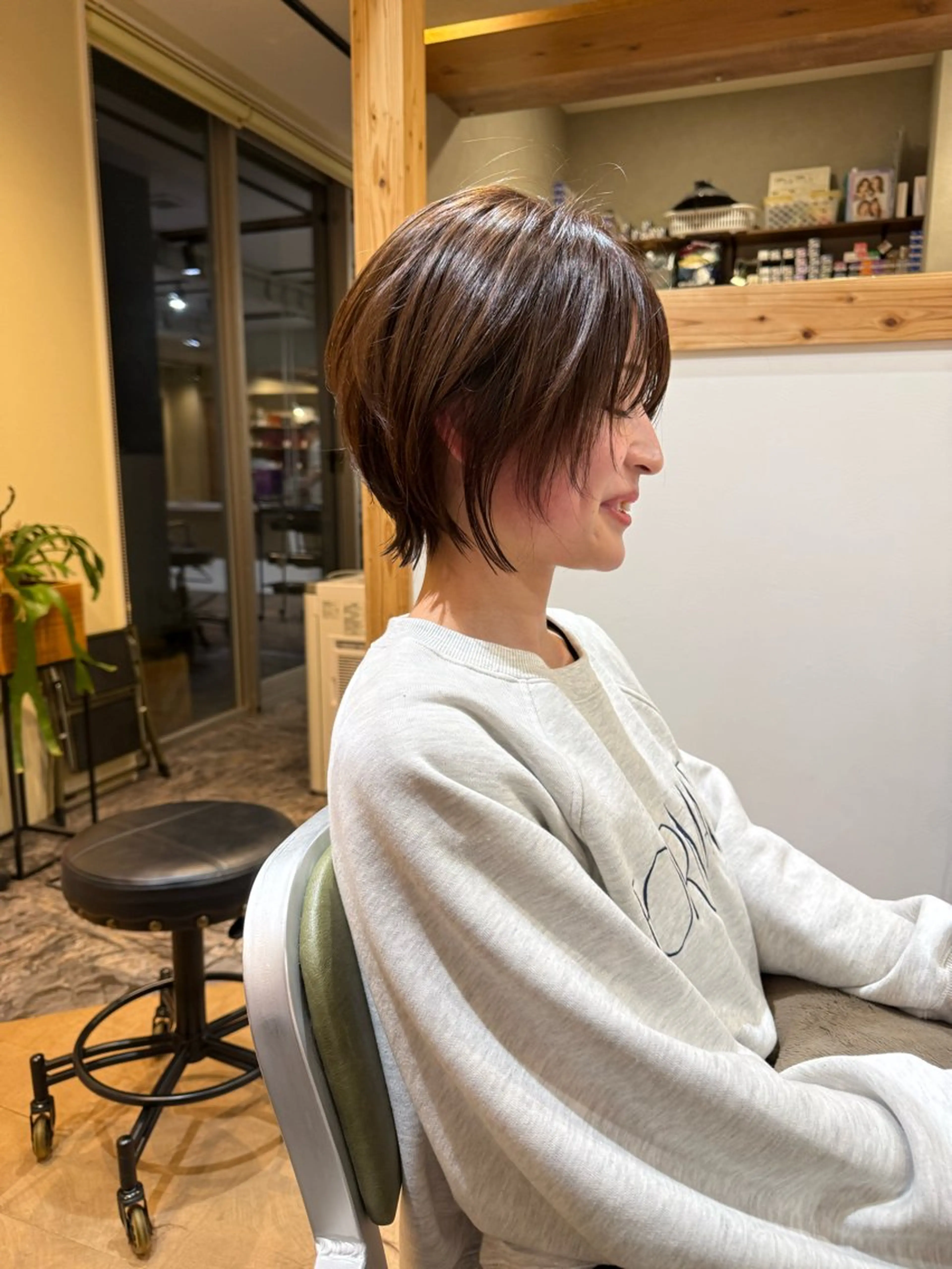 ショート ショートヘア カット パーマ 山口里莉 /パーマモデル募集のヘアスタイル