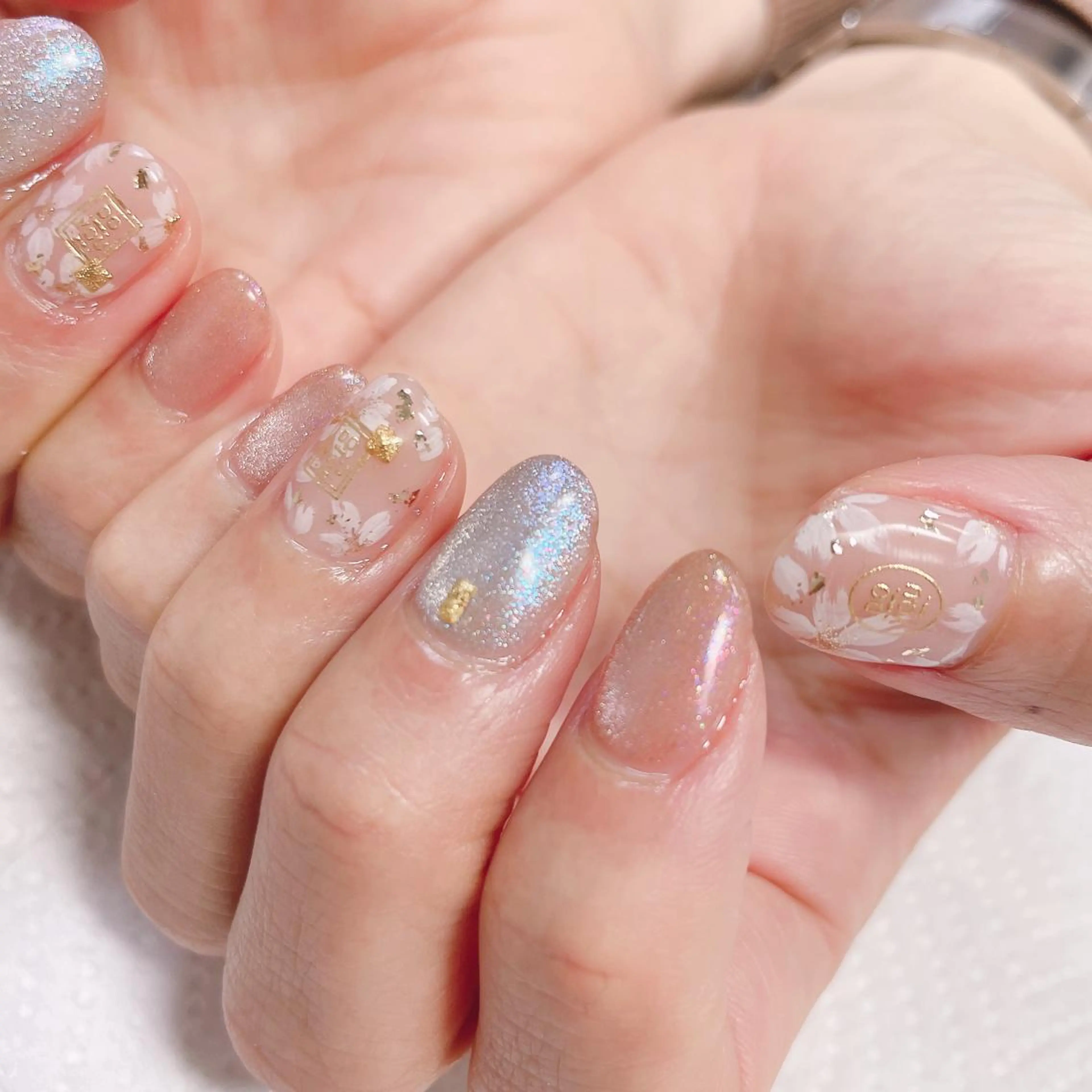 ネイル アートネイル フラワーネイル 春ネイル ハンドネイル CHIARA nailsのネイルデザイン