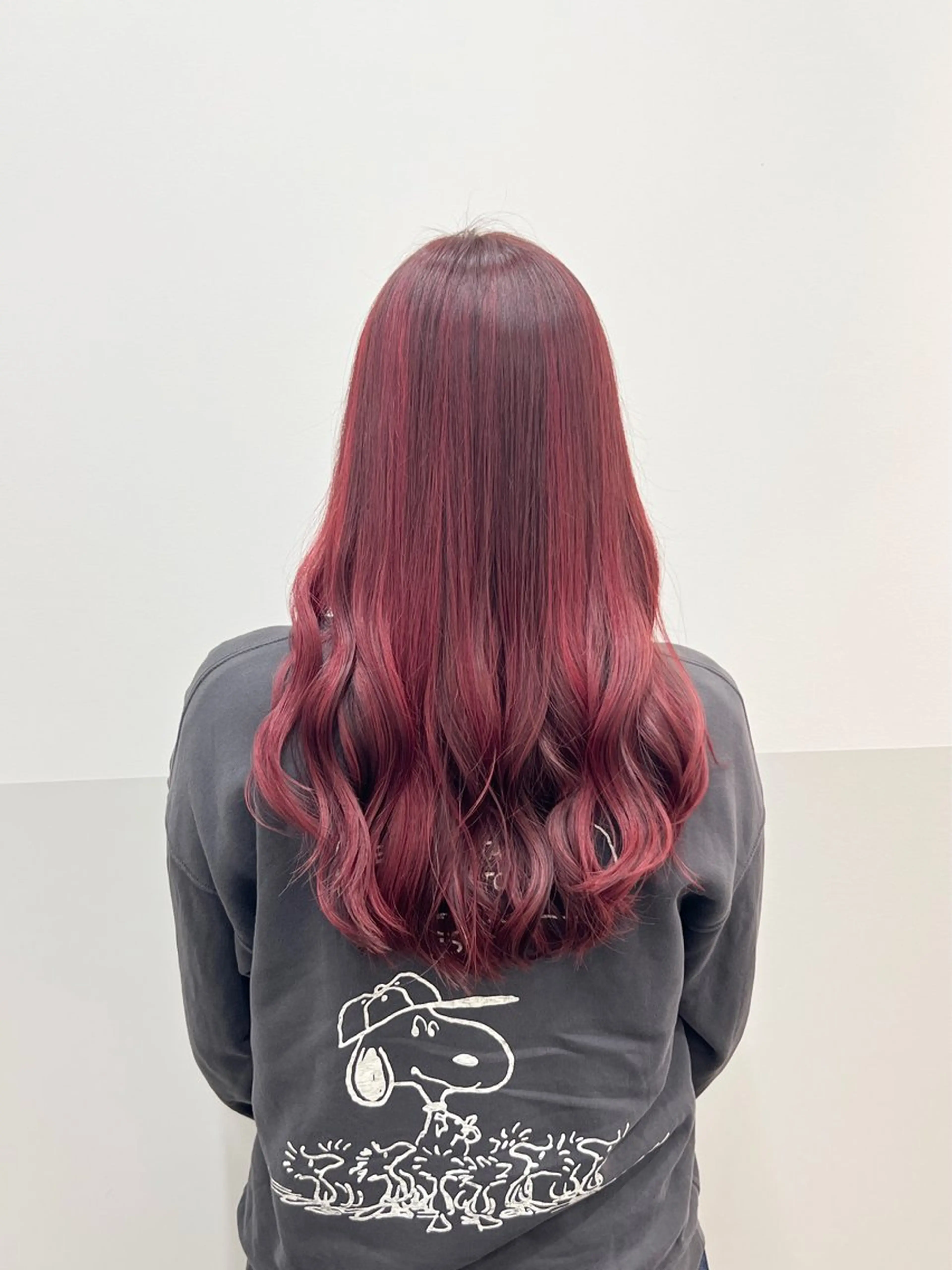 ロング カラー ヘアアレンジ バレイヤージュ ブリーチ ダブルカラー ハイライトカラー レッドカラー カット ヘアカラー SALOWIN川崎所属・似合わせレイヤー/ 美髪縮毛矯正/ミナエのヘアスタイル