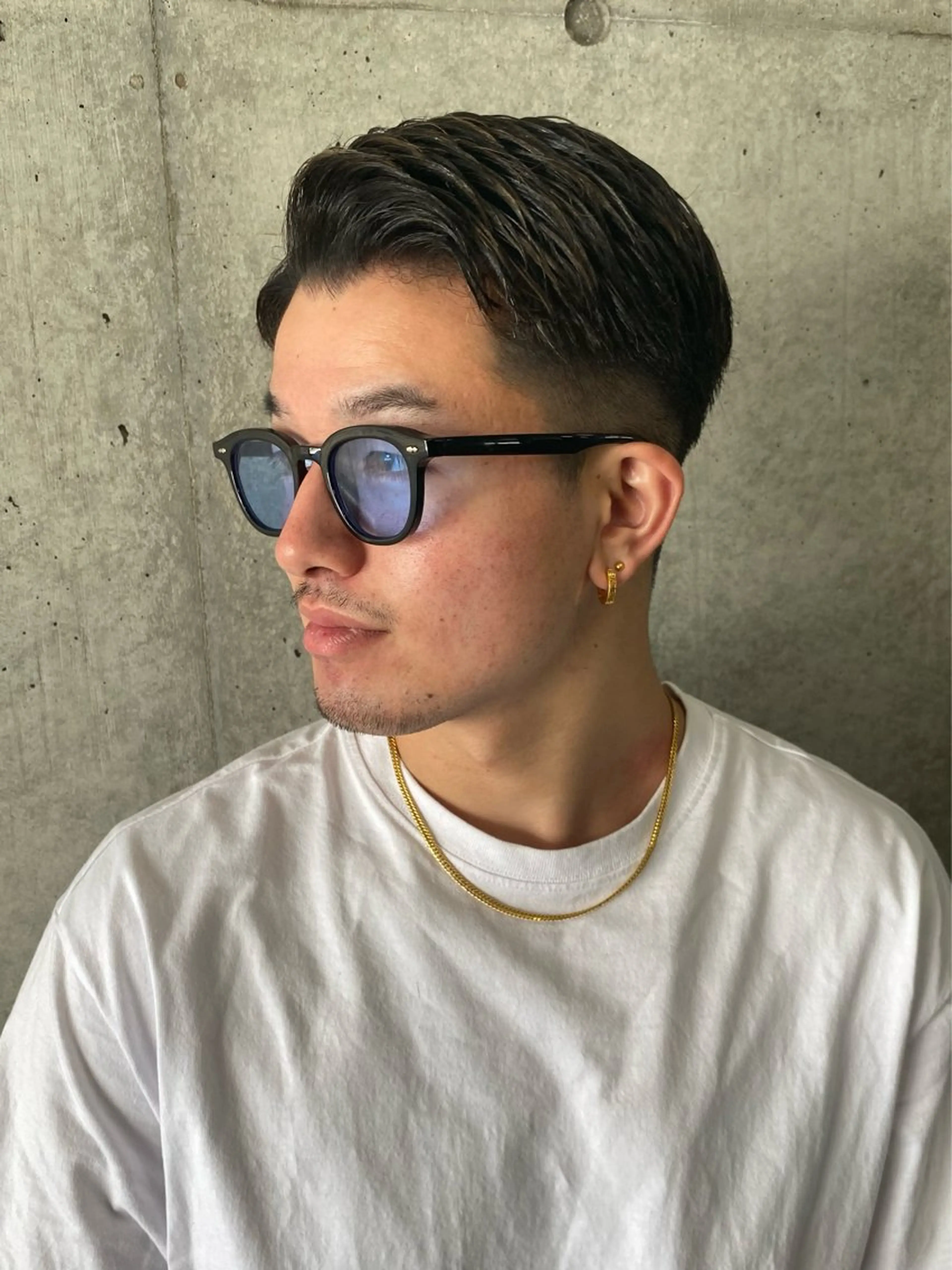 ショート メンズ パーマ特化/フェザー パーマシャドウ/真生のヘアスタイル