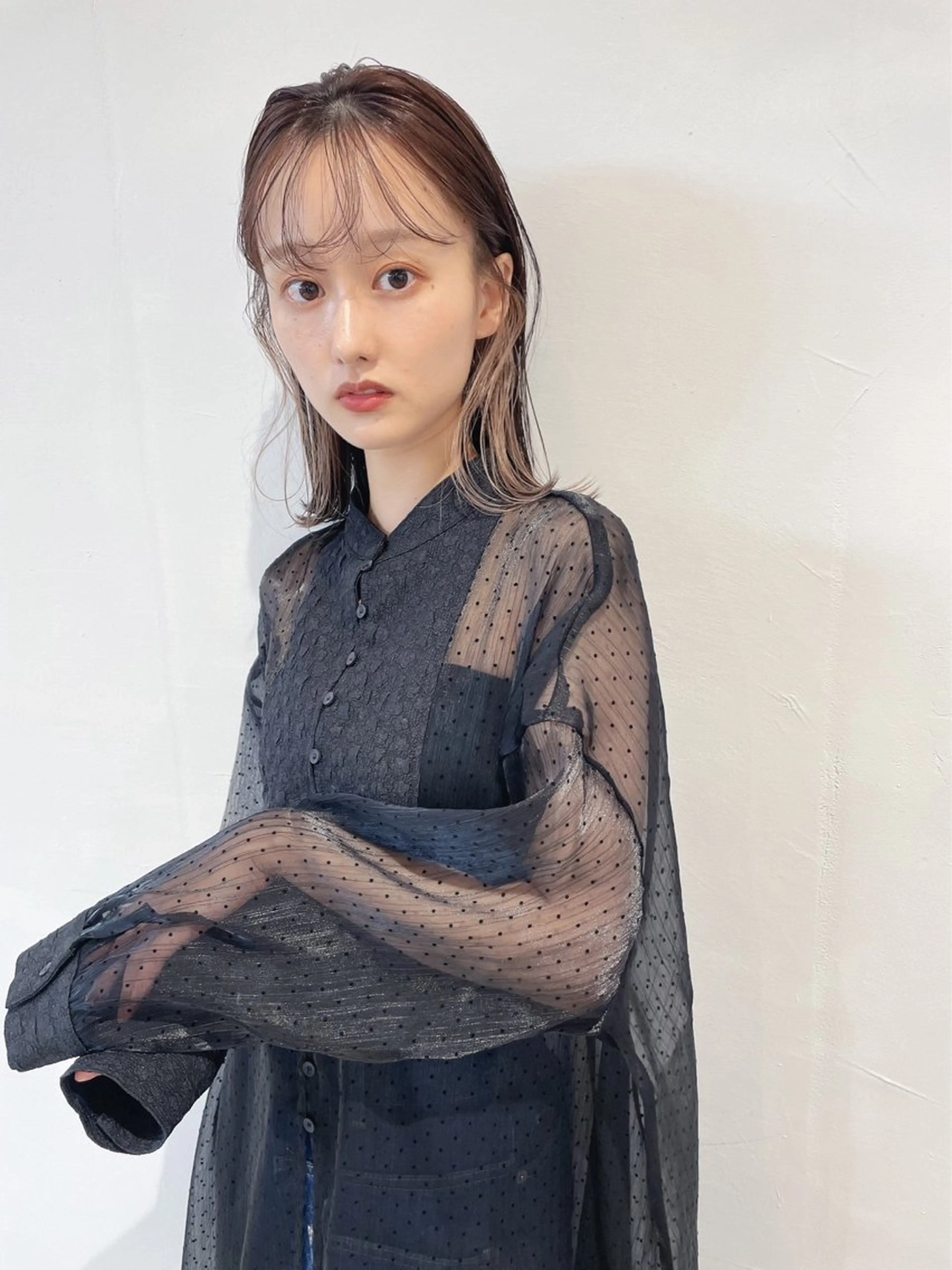 ミディアム カラー あ あのヘアスタイル