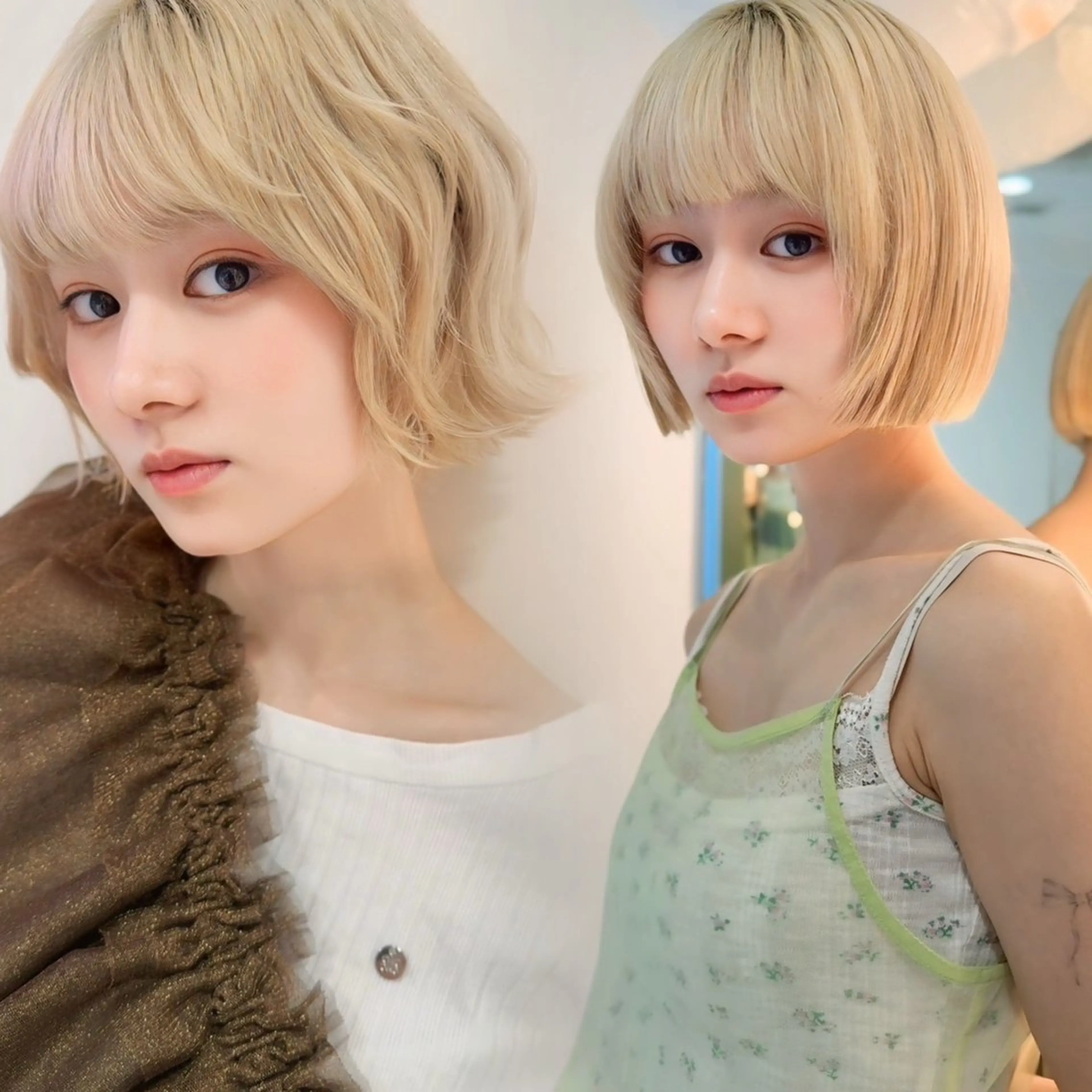 【ダメージの少ないケアカラー🪄】小顔カット➕ファイバープレックスカラー➕クイックトリートメントの写真