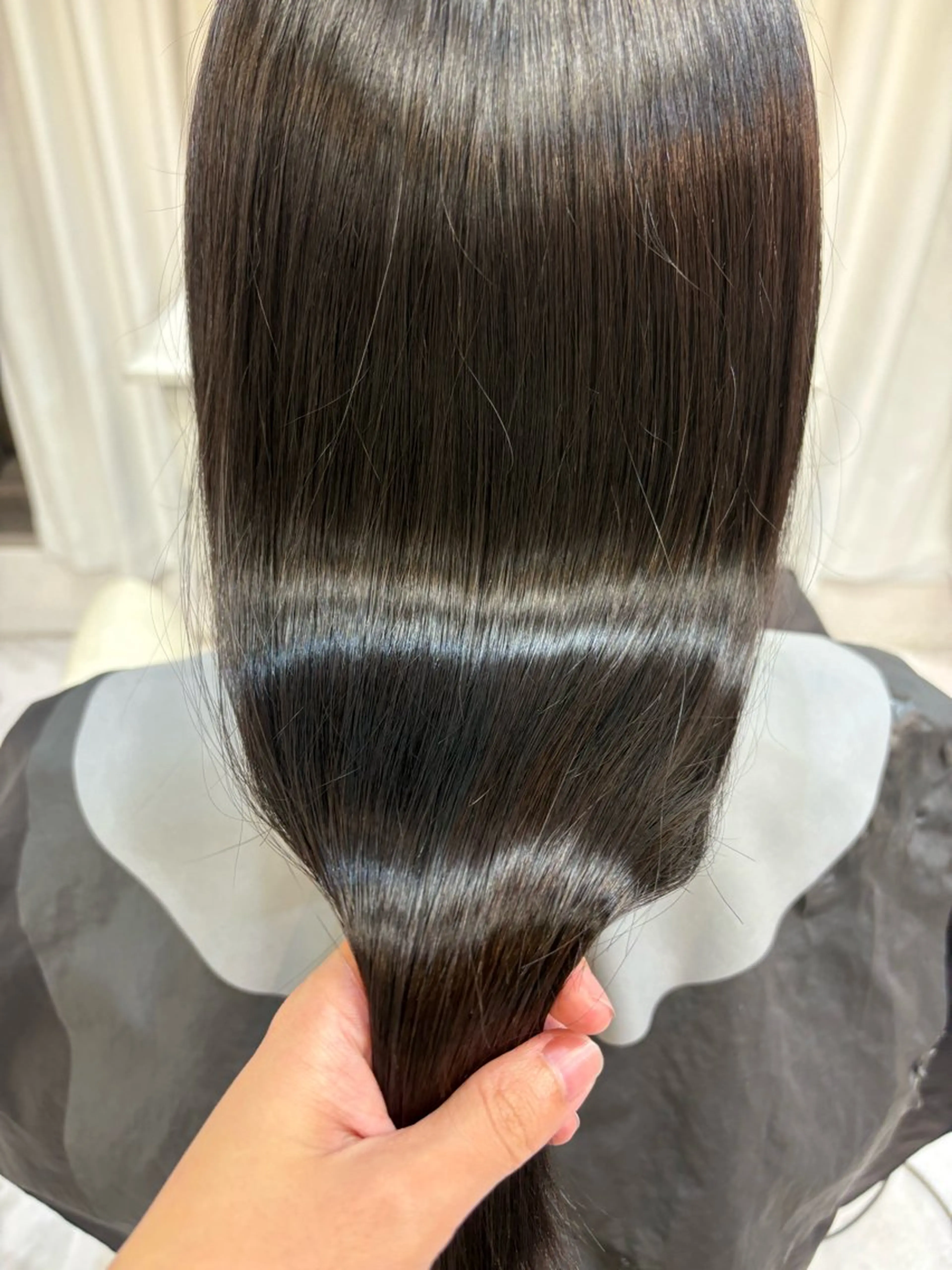 セミロング 縮毛矯正 コダマ サキのヘアスタイル