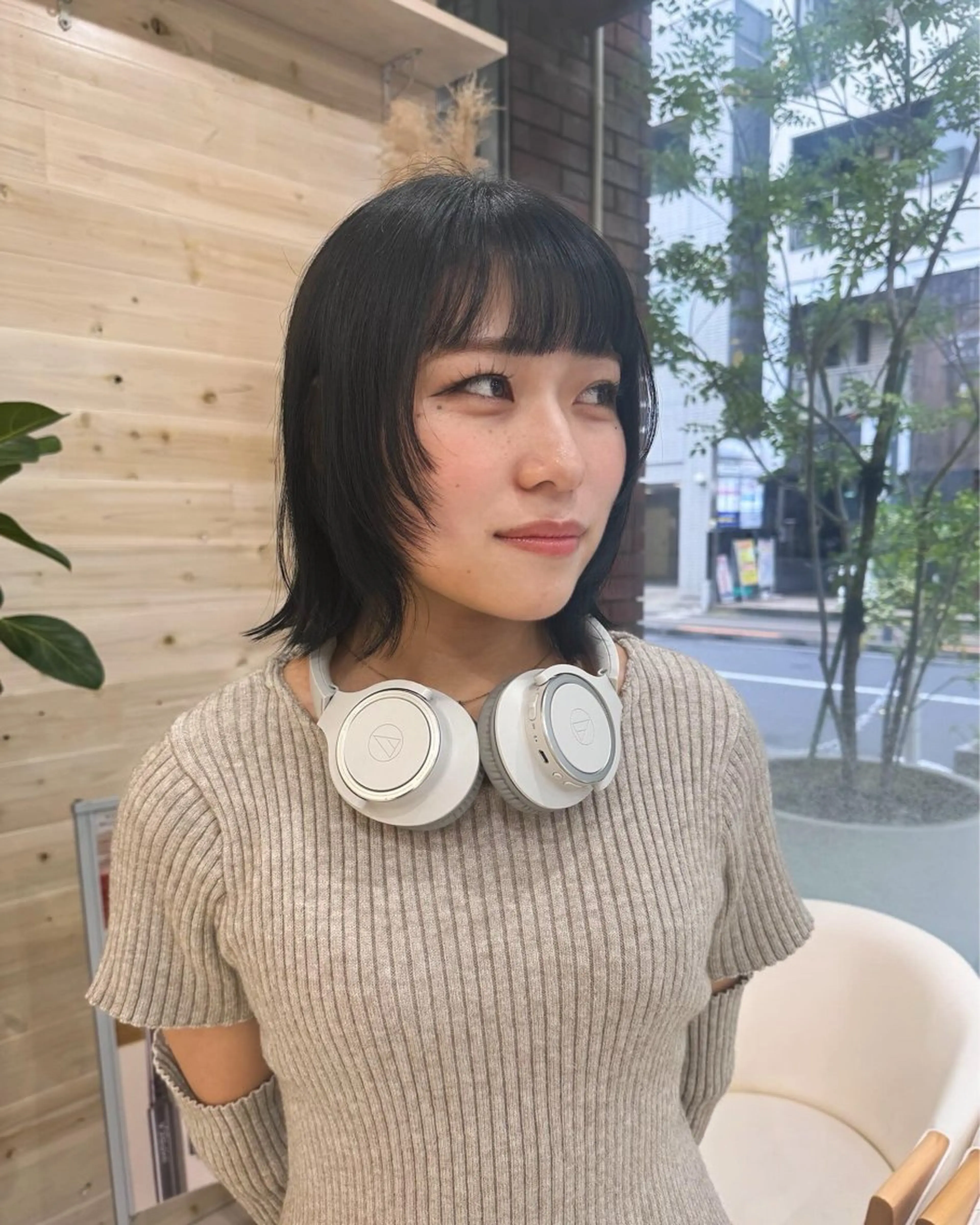 ショート カラー ボブレイヤー ボブ レイヤーカット カット ヘアカラー トリートメント Seeknext // Rukaのヘアスタイル