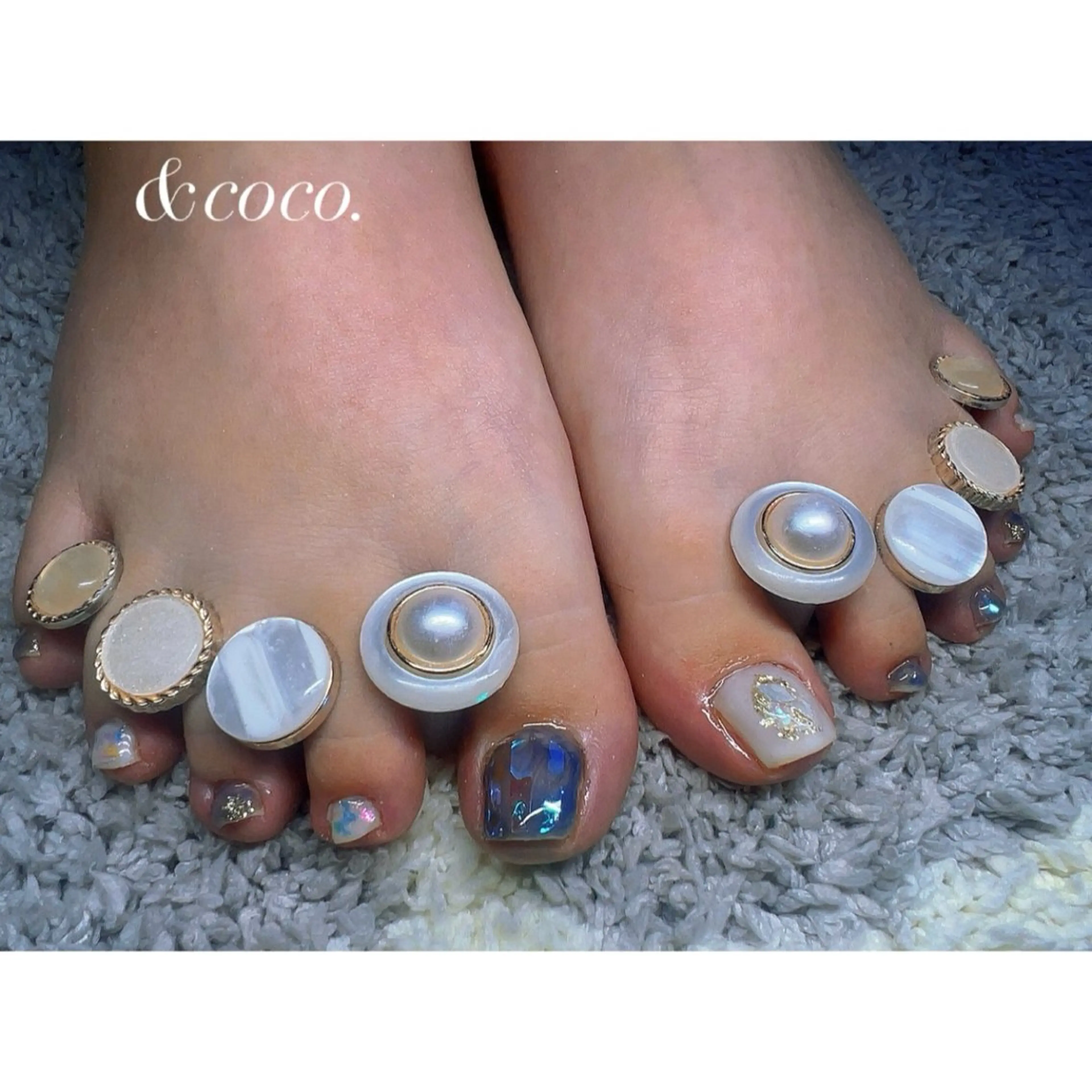 ネイル フットネイル フットネイル ＆coco.所属・＆ coco.のネイルデザイン