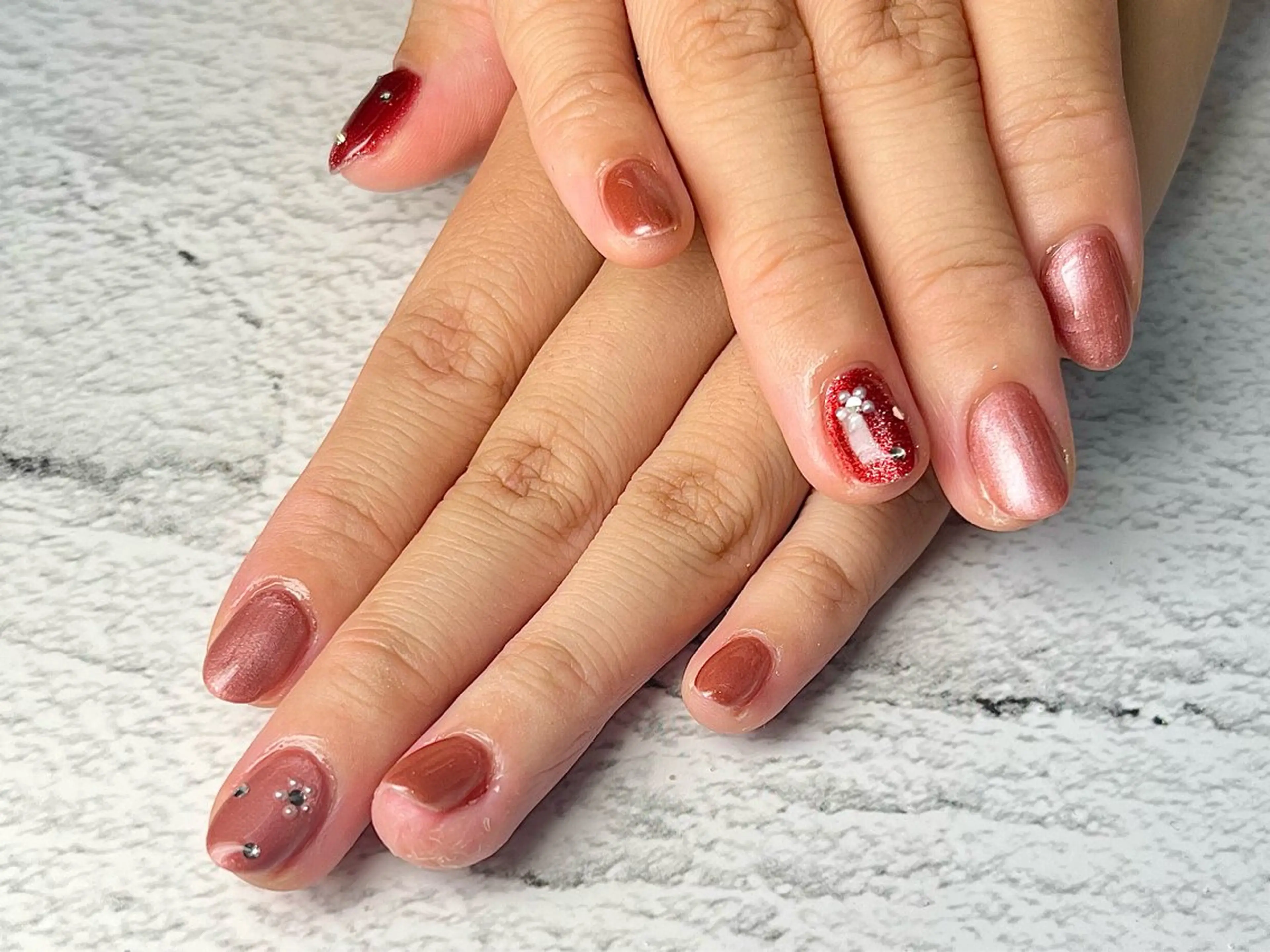 ネイル ハンドネイル Queen nail 北堀江 ASUKAのネイルデザイン