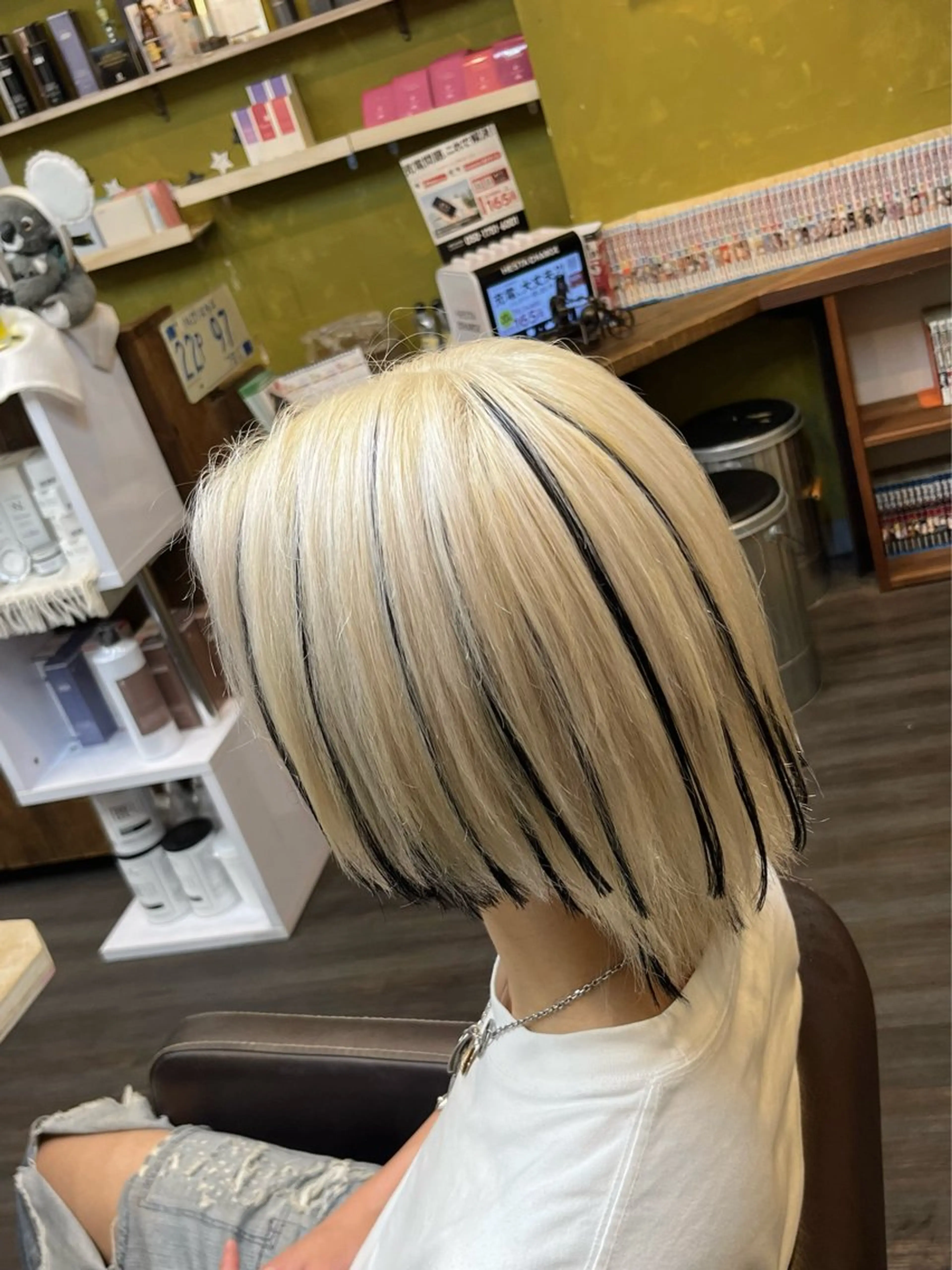 ミディアム カラー メンズ ヘアカラー トリートメント エクステ/ブリーチ / Hayatoのヘアスタイル