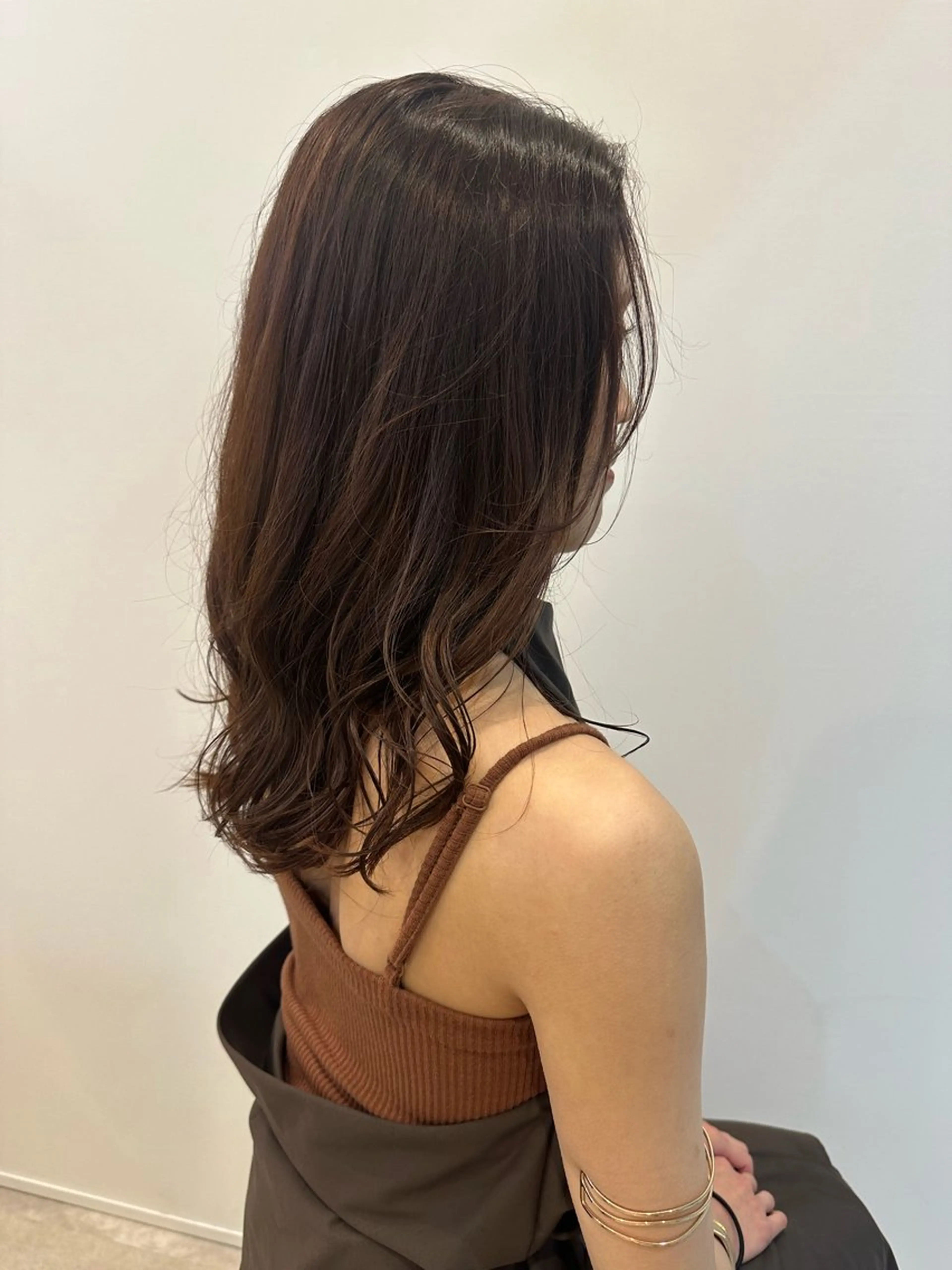 セミロング カラー カット ヘアカラー トリートメント ヘアセット/艶カラー 💐nao.のヘアスタイル